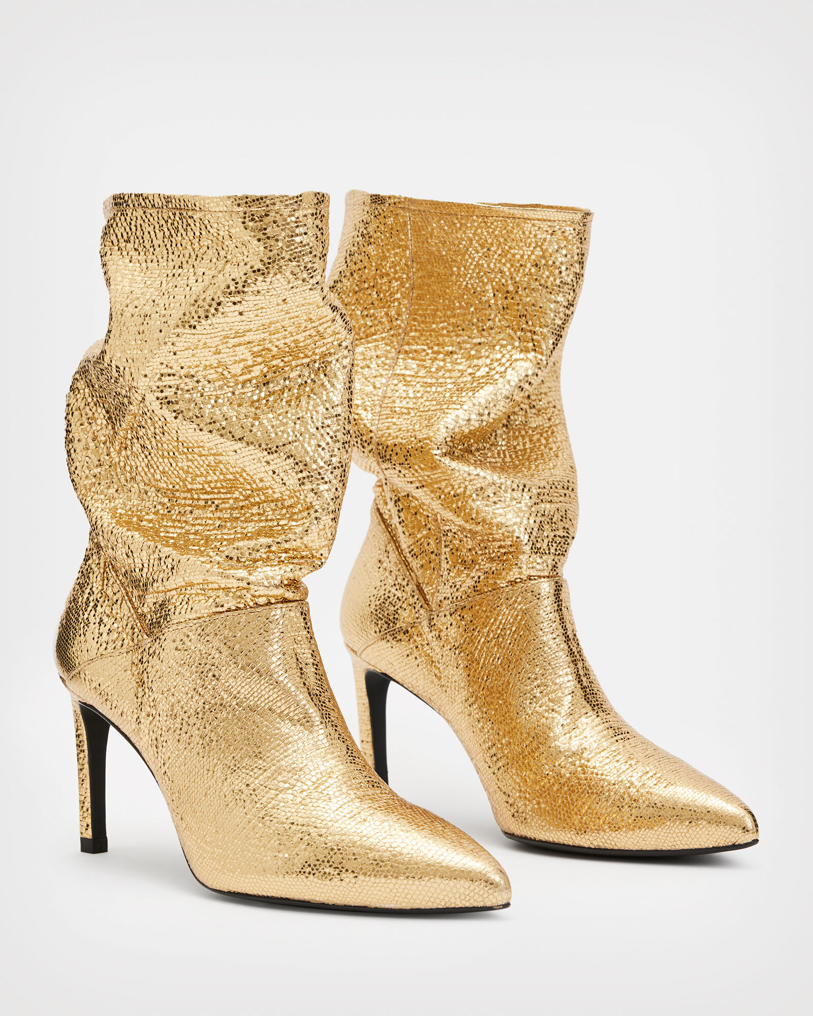 Orlana Shimmer Leather Boots