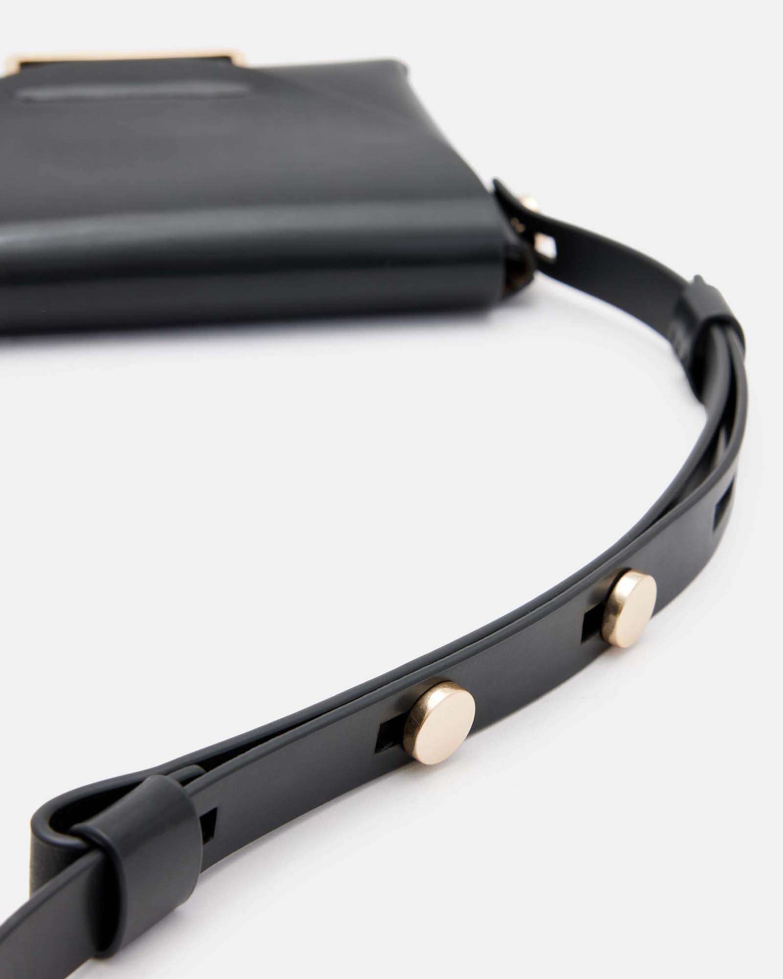 Francine Leather Crossbody Bag Black | ALLSAINTS US