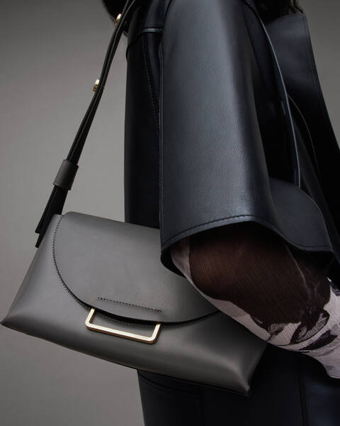 Buy AllSaints Lucile Crossbody Black Bag from Next USA