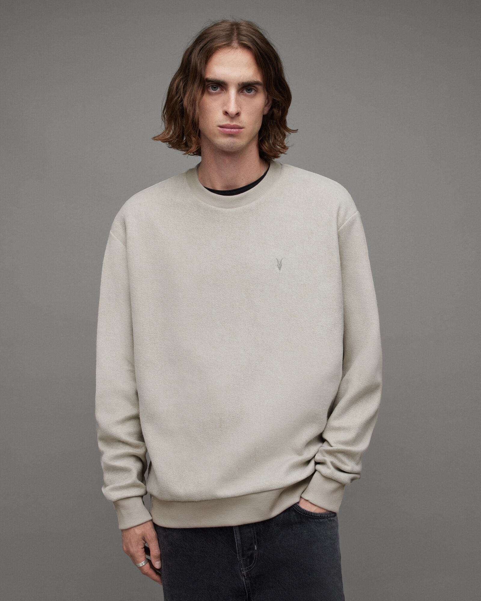 Porter Brushed Ramskull Crew Sweatshirt