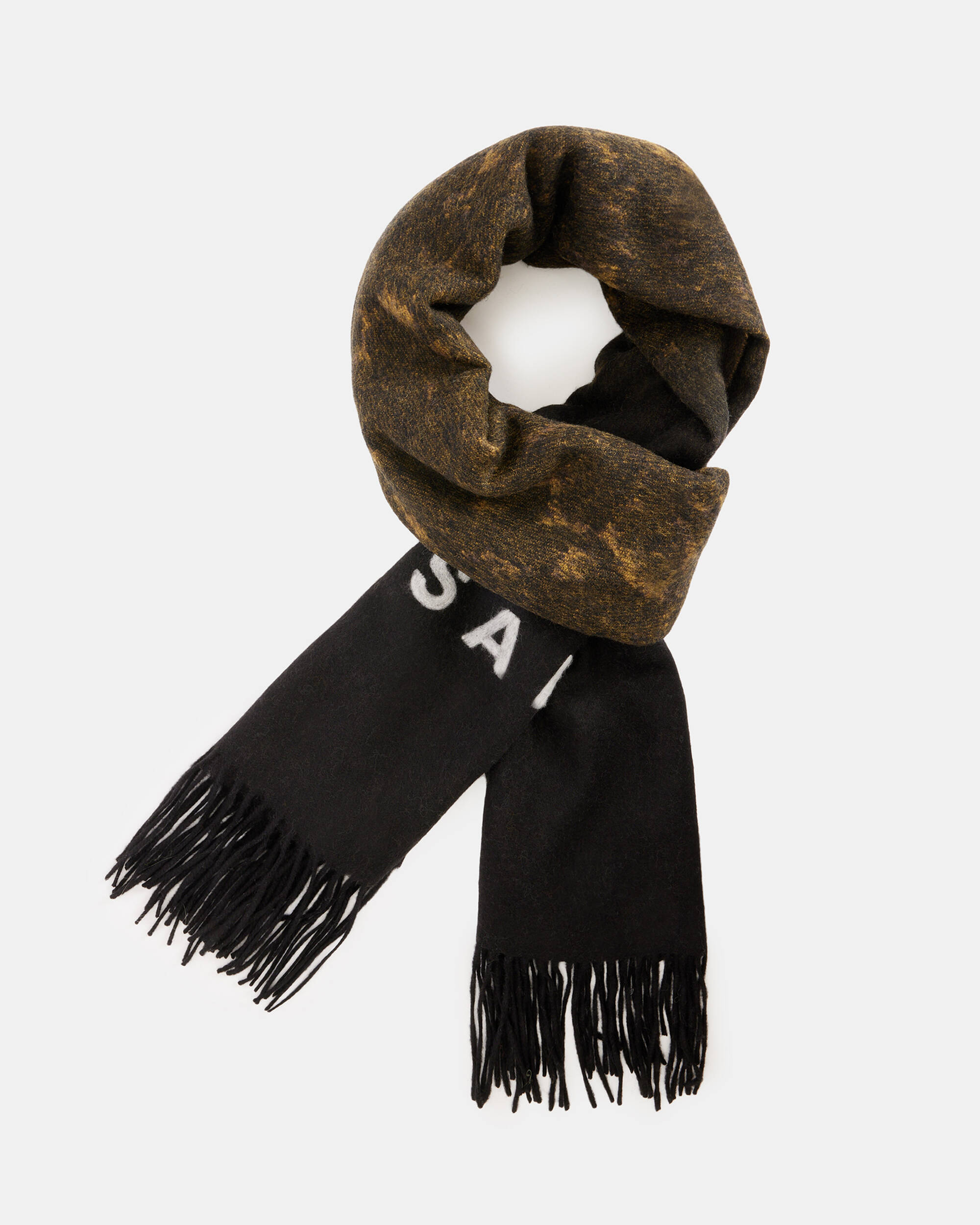 Louis Vuitton Pre-owned Logo Tag Wool Scarf - Brown