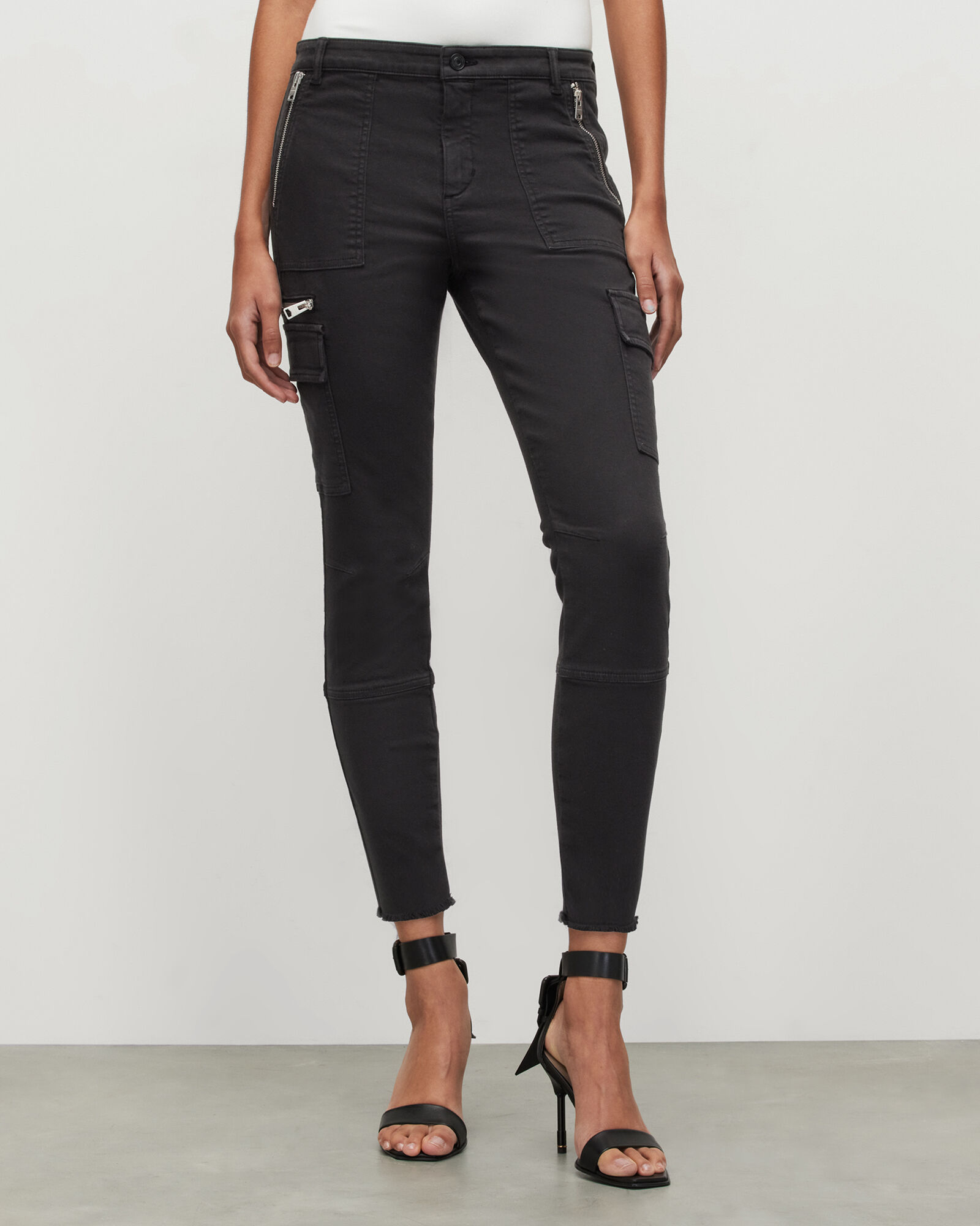 Ladies Cargo Pants Skinny Stretch Womens Jeans khaki Sizes 6 8 10 12 14   eBay