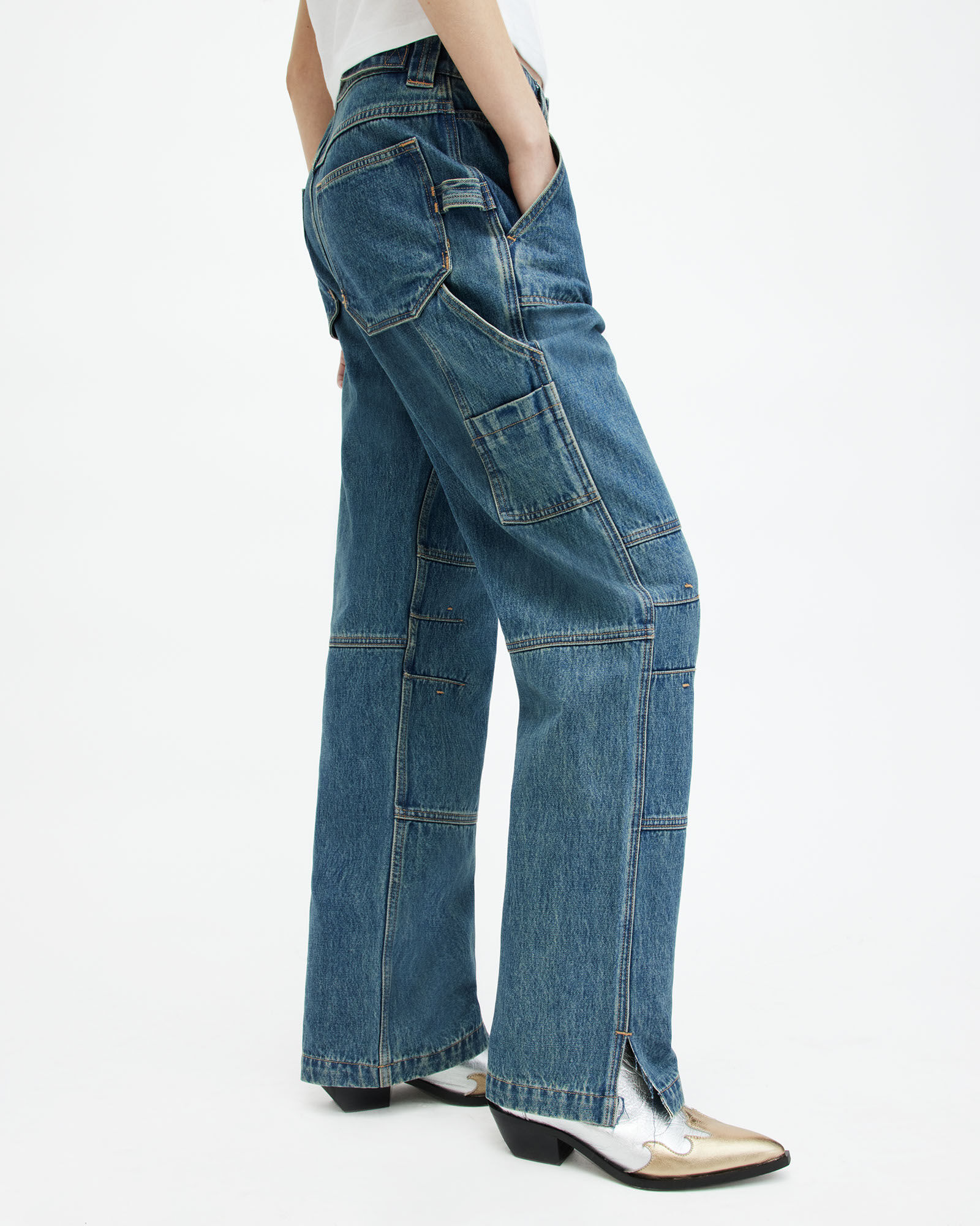 Blue High Rise Zoey Wide-Leg Jeans