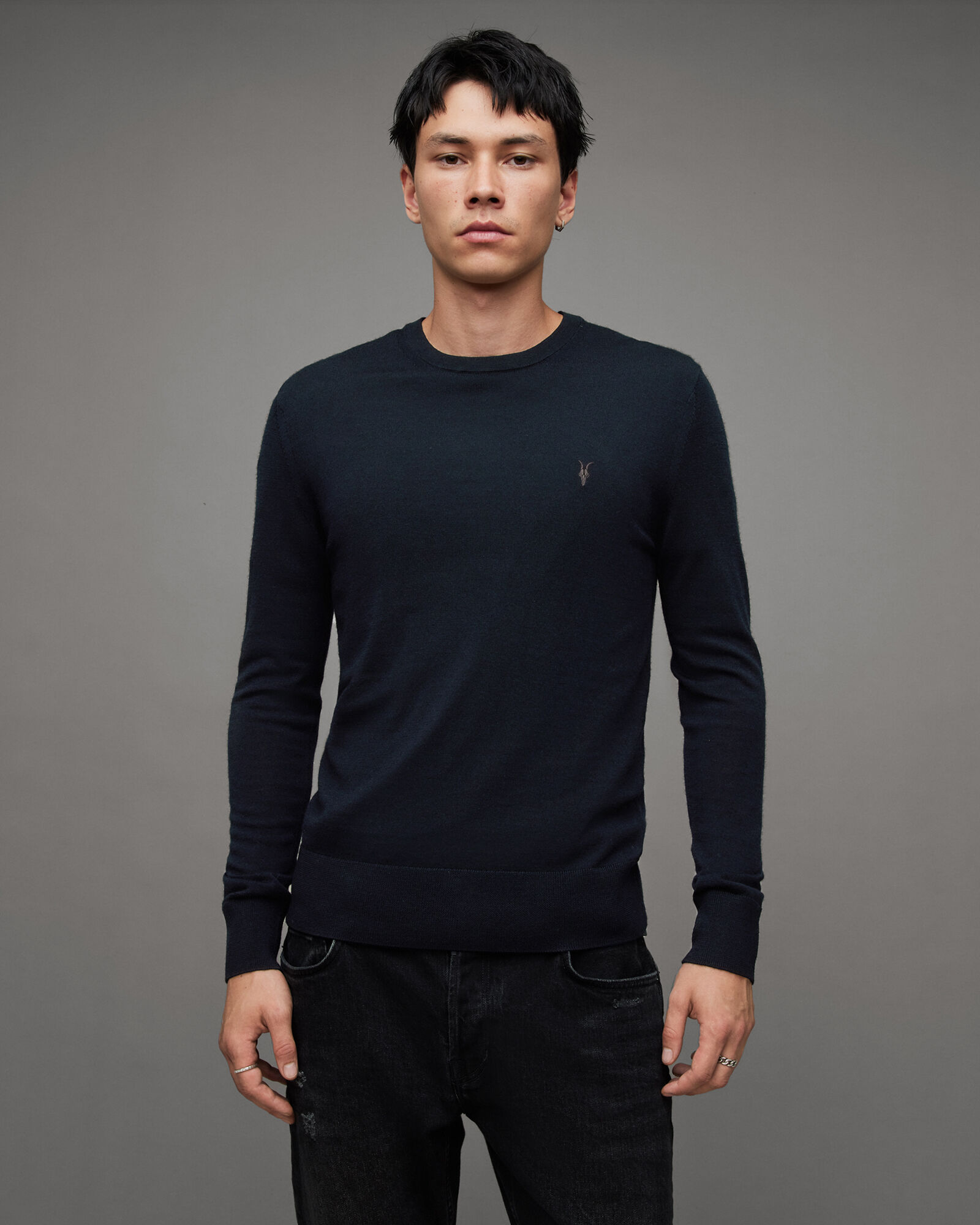 Mode Merino Crew Sweater INK NAVY | ALLSAINTS US