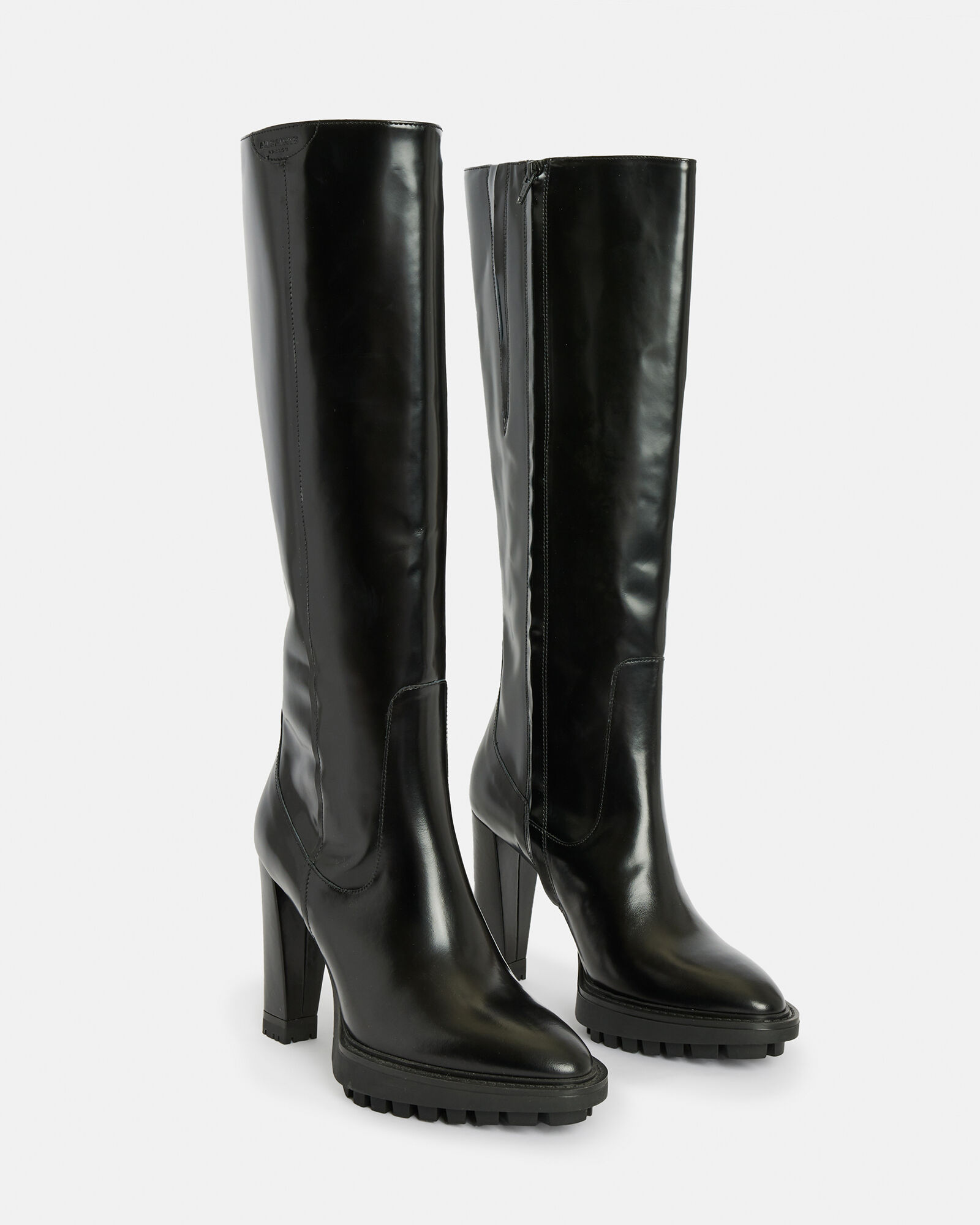 Harlem Leather Knee High Boots