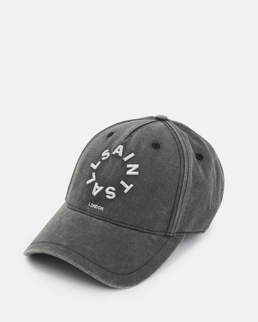 Tierra Logo Baseball WASHED Embroidered | BLACK/WHITE Cap ALLSAINTS US