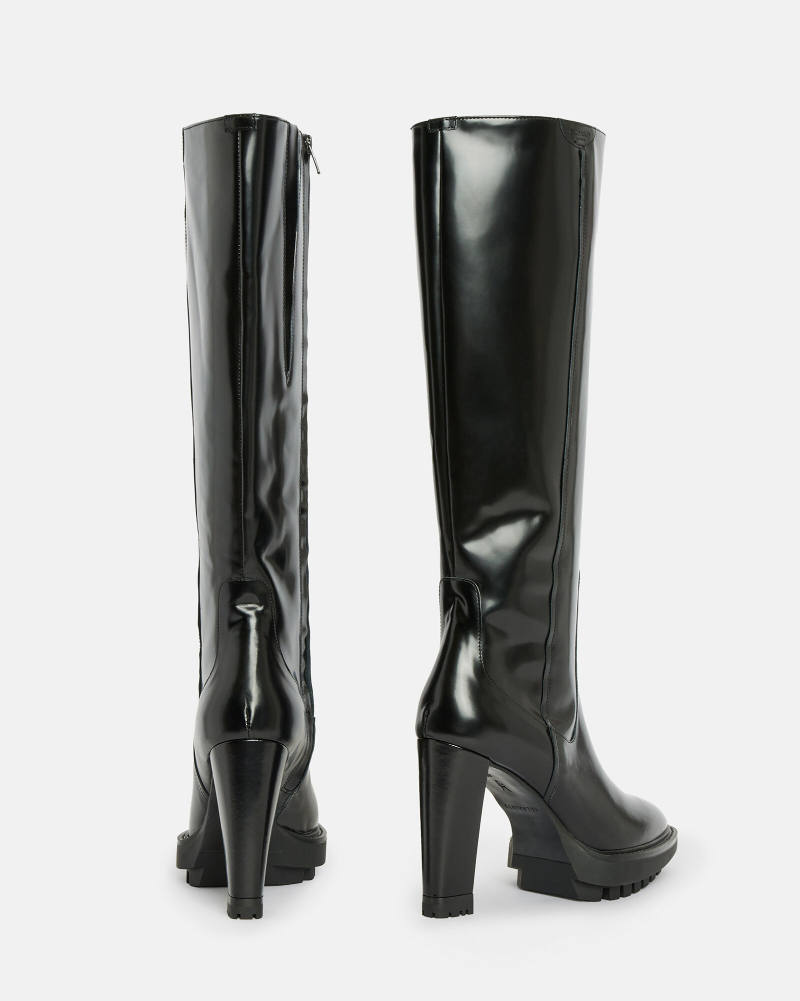 Harlem Leather Knee High Boots