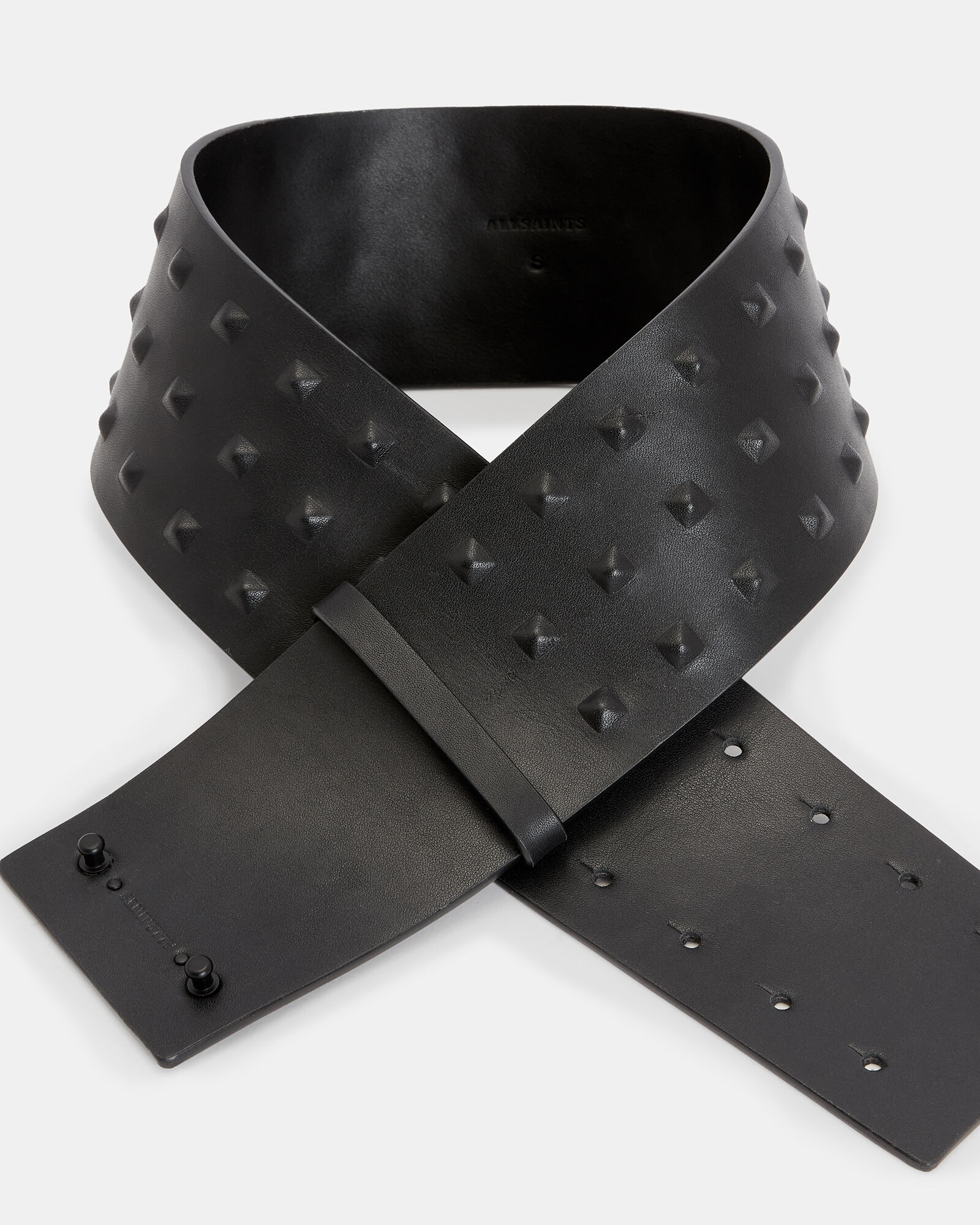 Lara Studded Leather Waist Belt