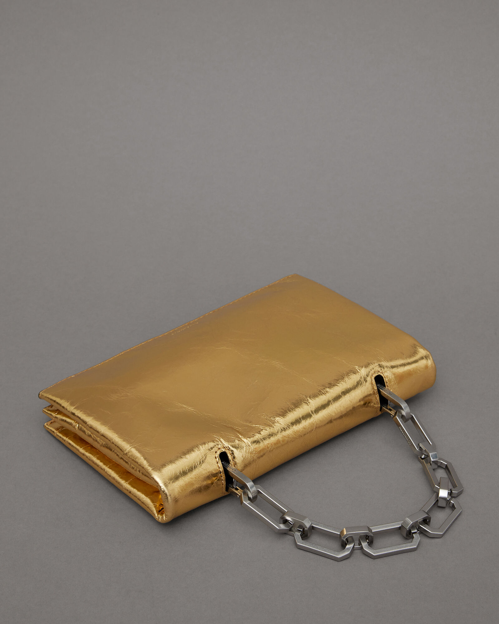 Yua Leather Removable Chain Clutch Bag