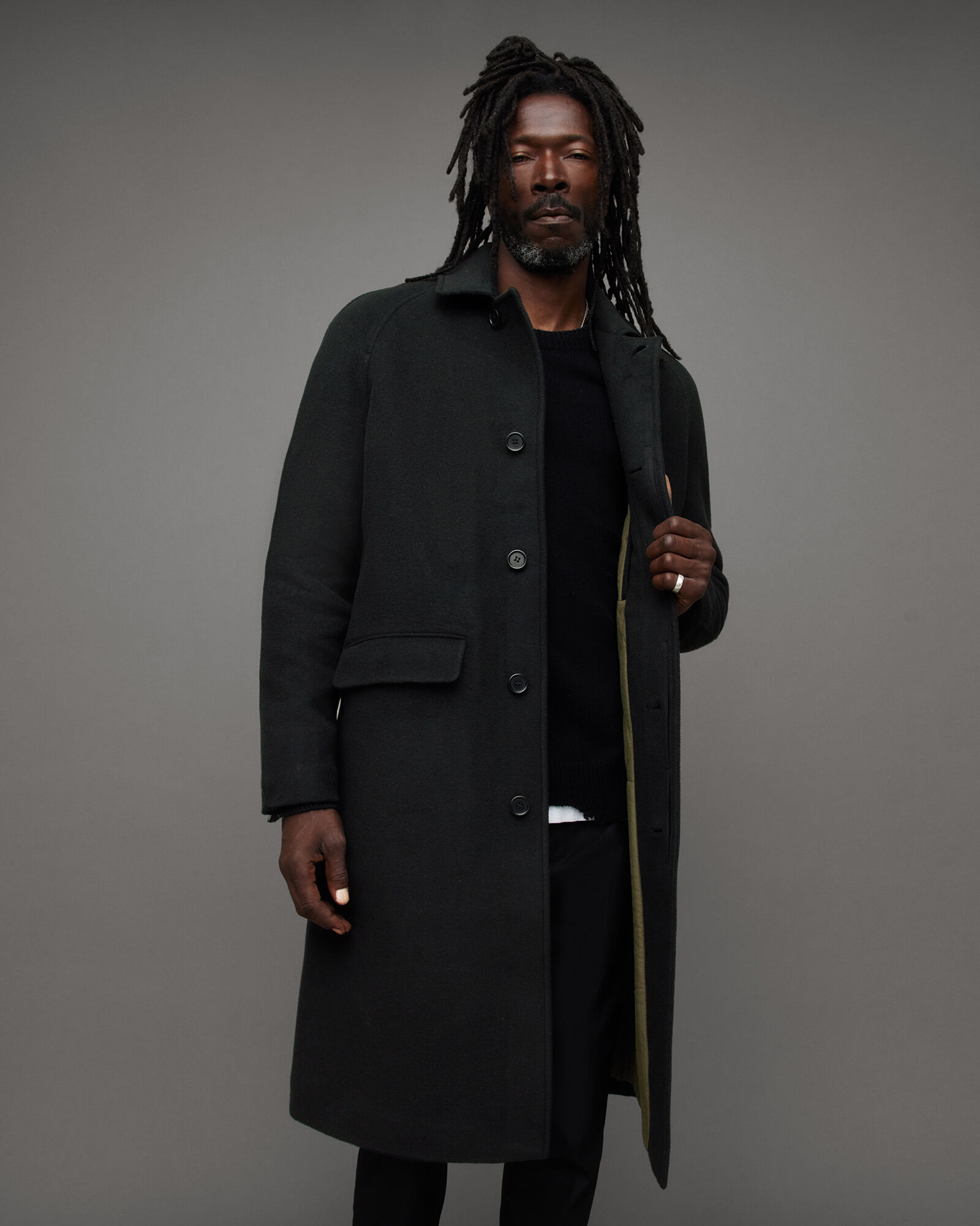 Somnus Single Breasted Relaxed Fit Coat