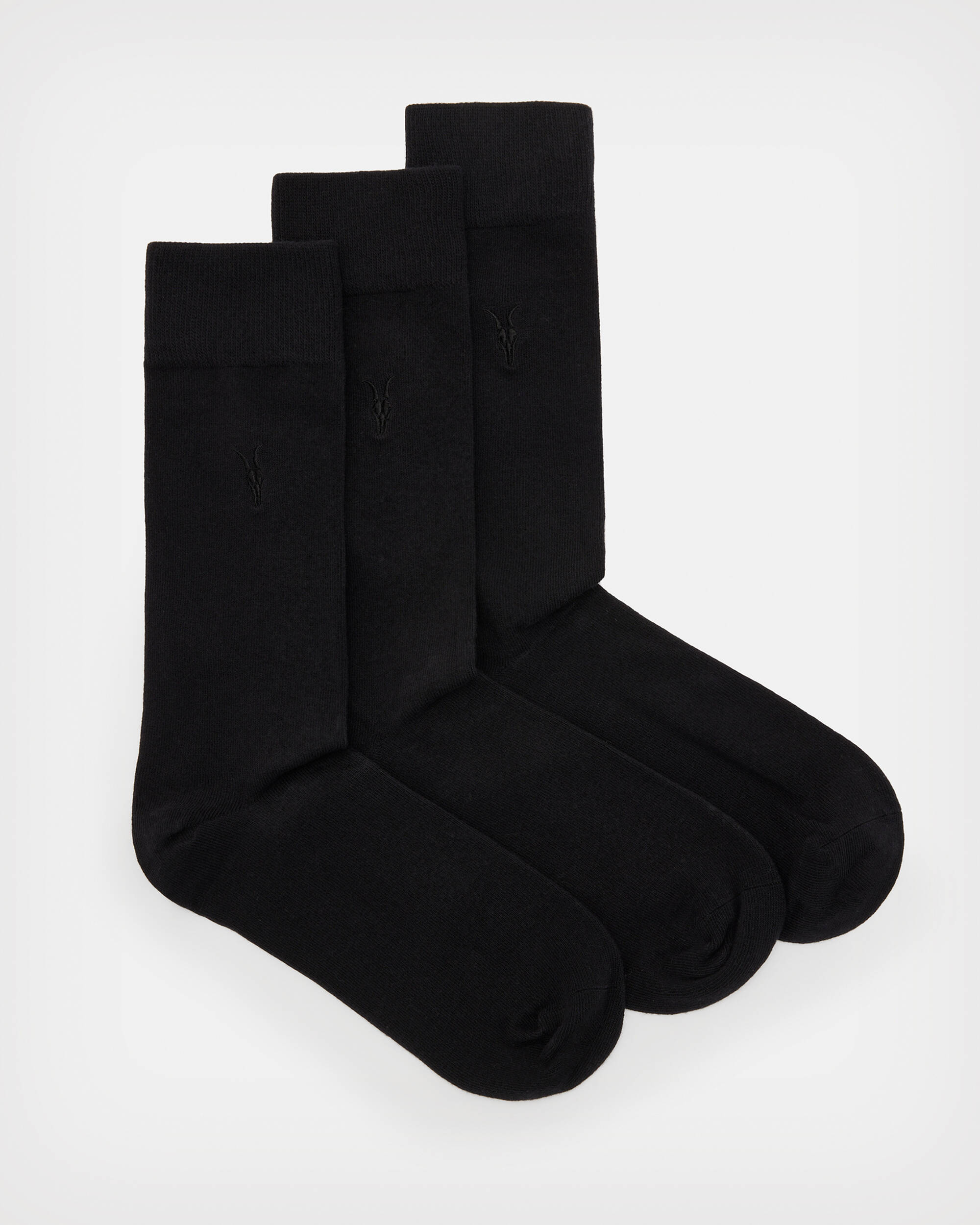 Adan Ramskull Socks 3 Pack BLACK/BLACK/BLACK | ALLSAINTS US