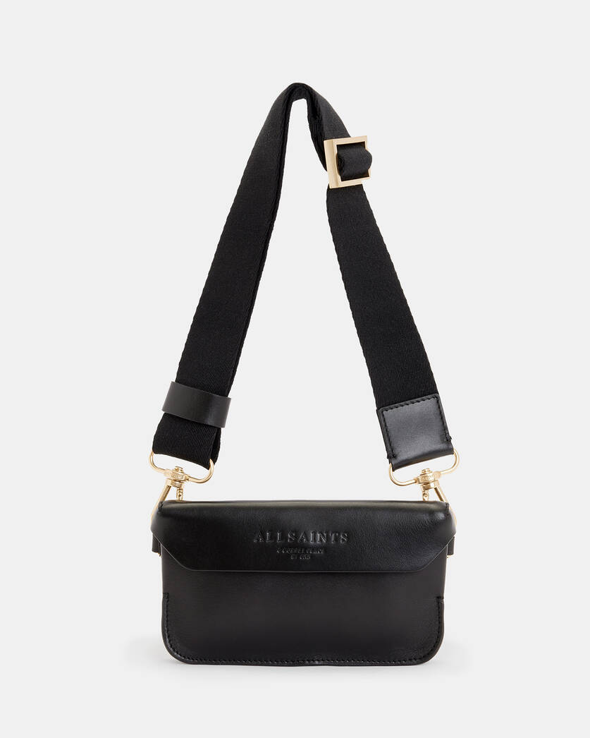 Black Leather Crossbody Bags