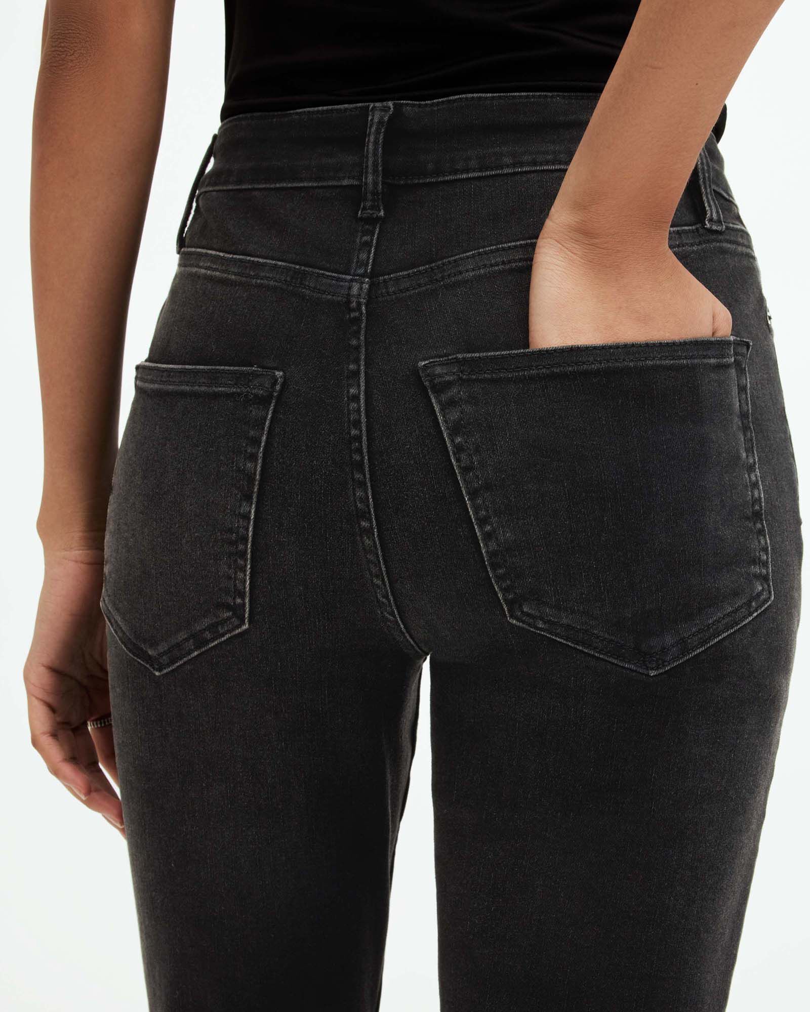 Terra & Sky Women's Plus Size Chop Pocket Straight Leg Jeans, 29” Inseam 