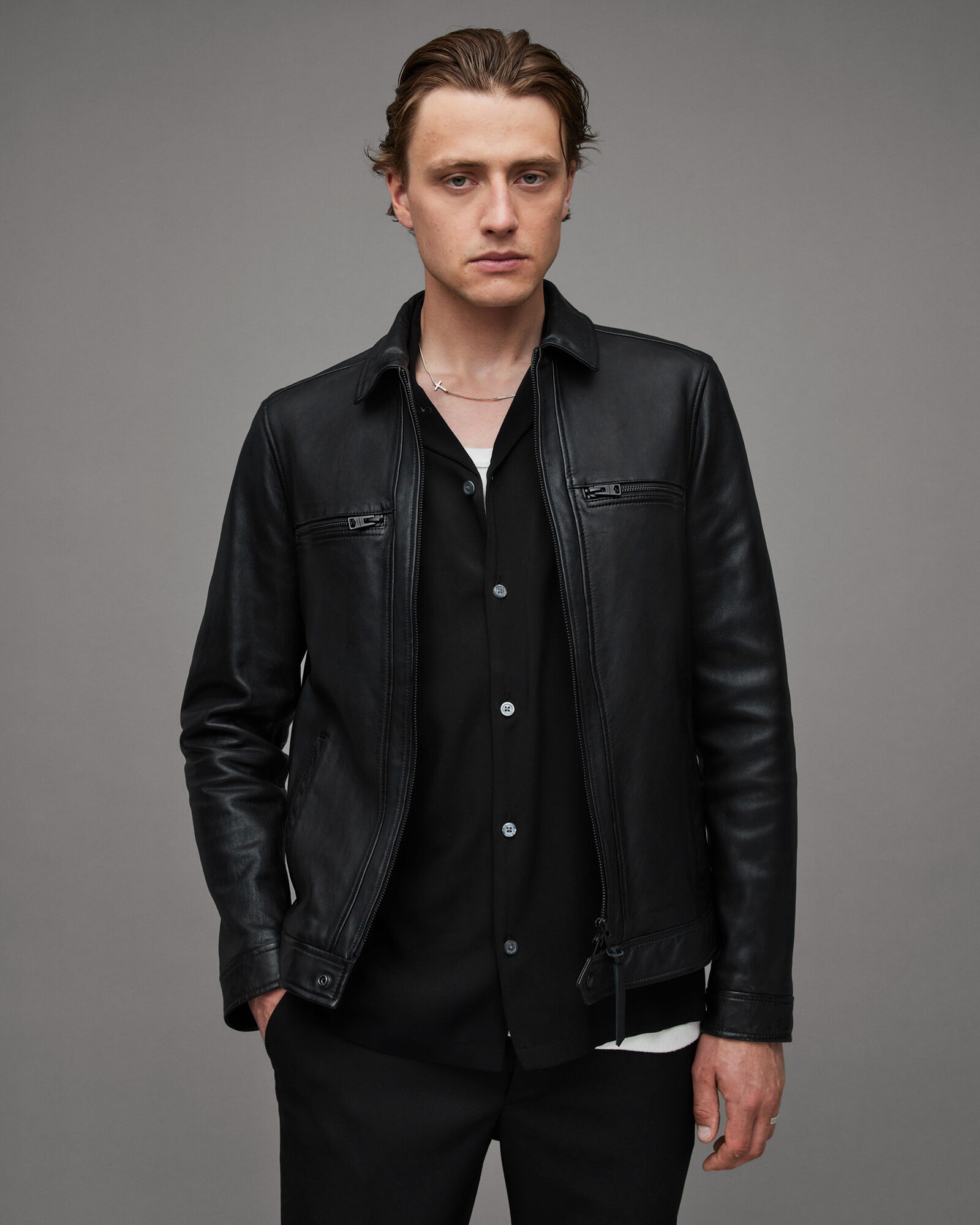 Men's Leather Jackets & Leather Coats | ALLSAINTS US
