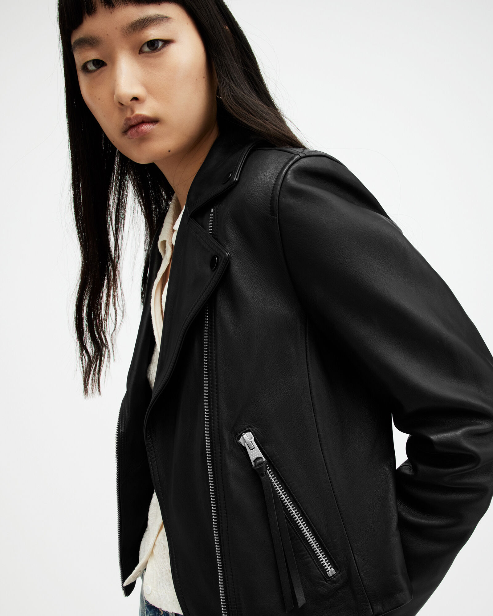 Women's Dalby Leather Biker Jacket | ALLSAINTS US