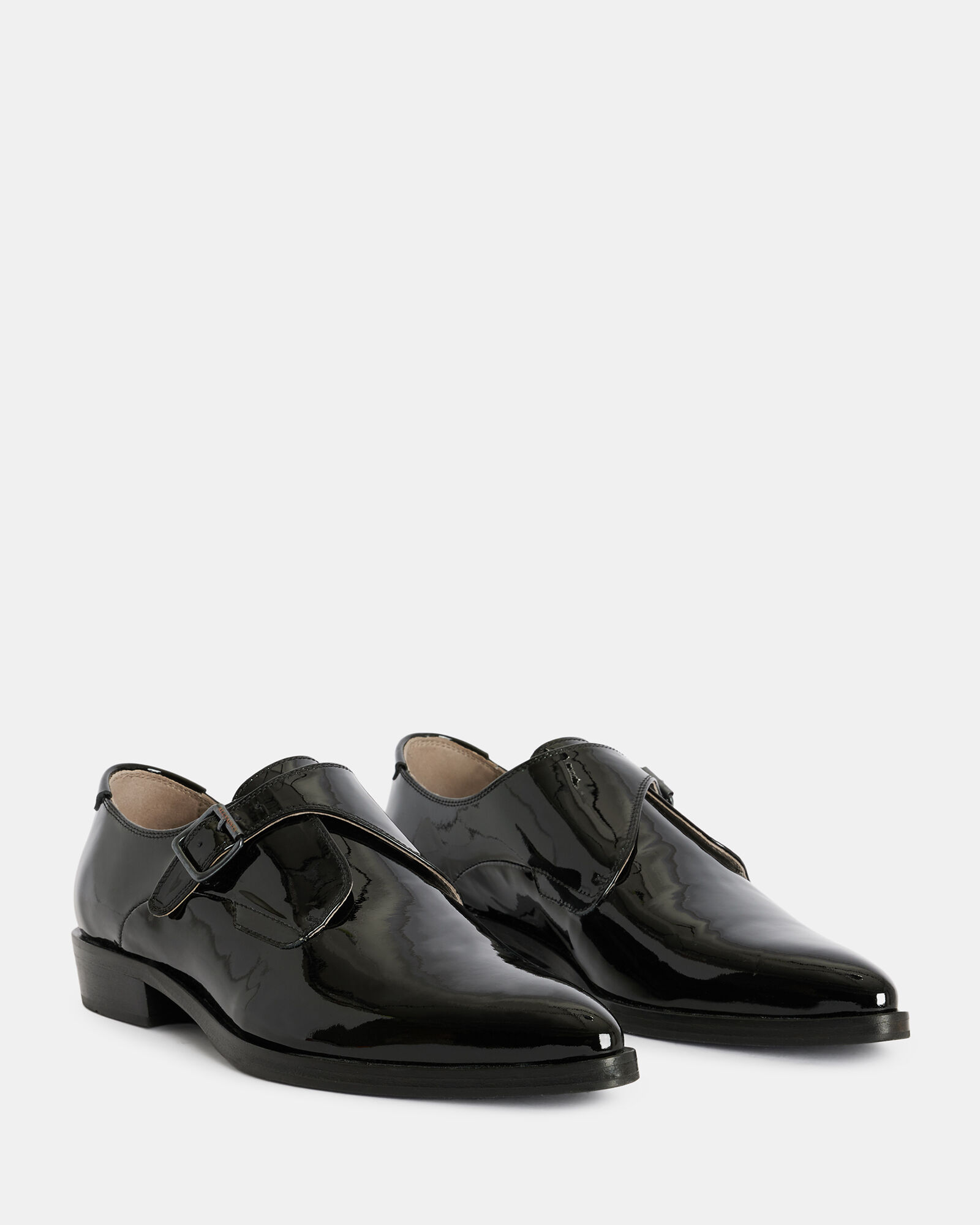 Keith Patent Leather Monk Shoes