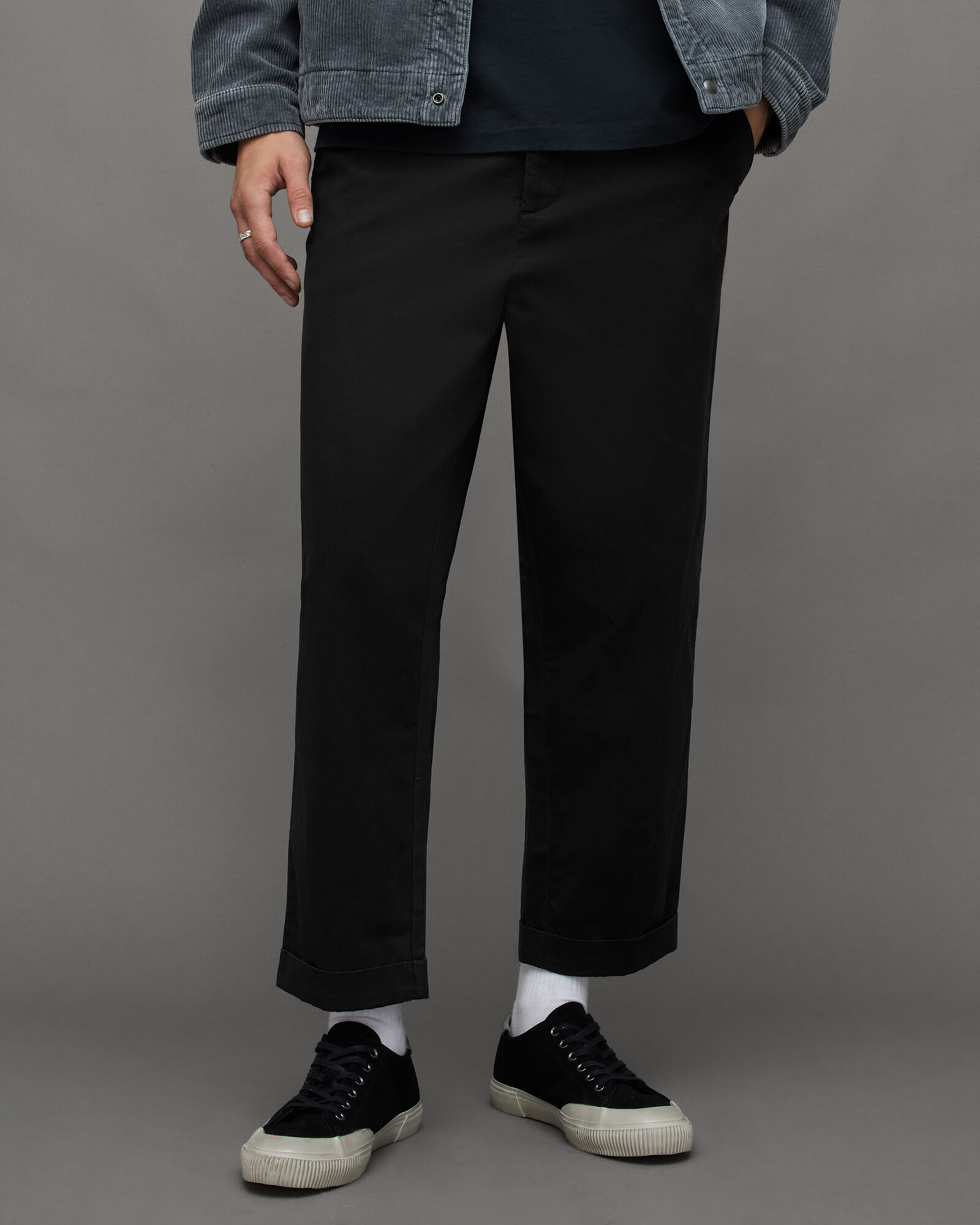 Buy Cropped Slim Tapered Trousers Online at Best Prices in India - JioMart.