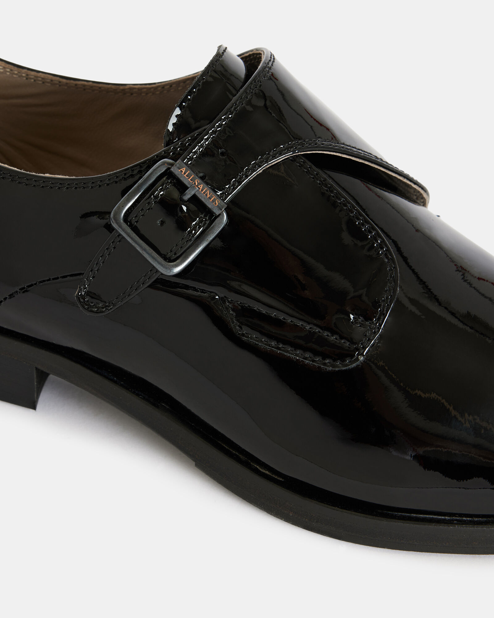 Keith Patent Leather Monk Shoes