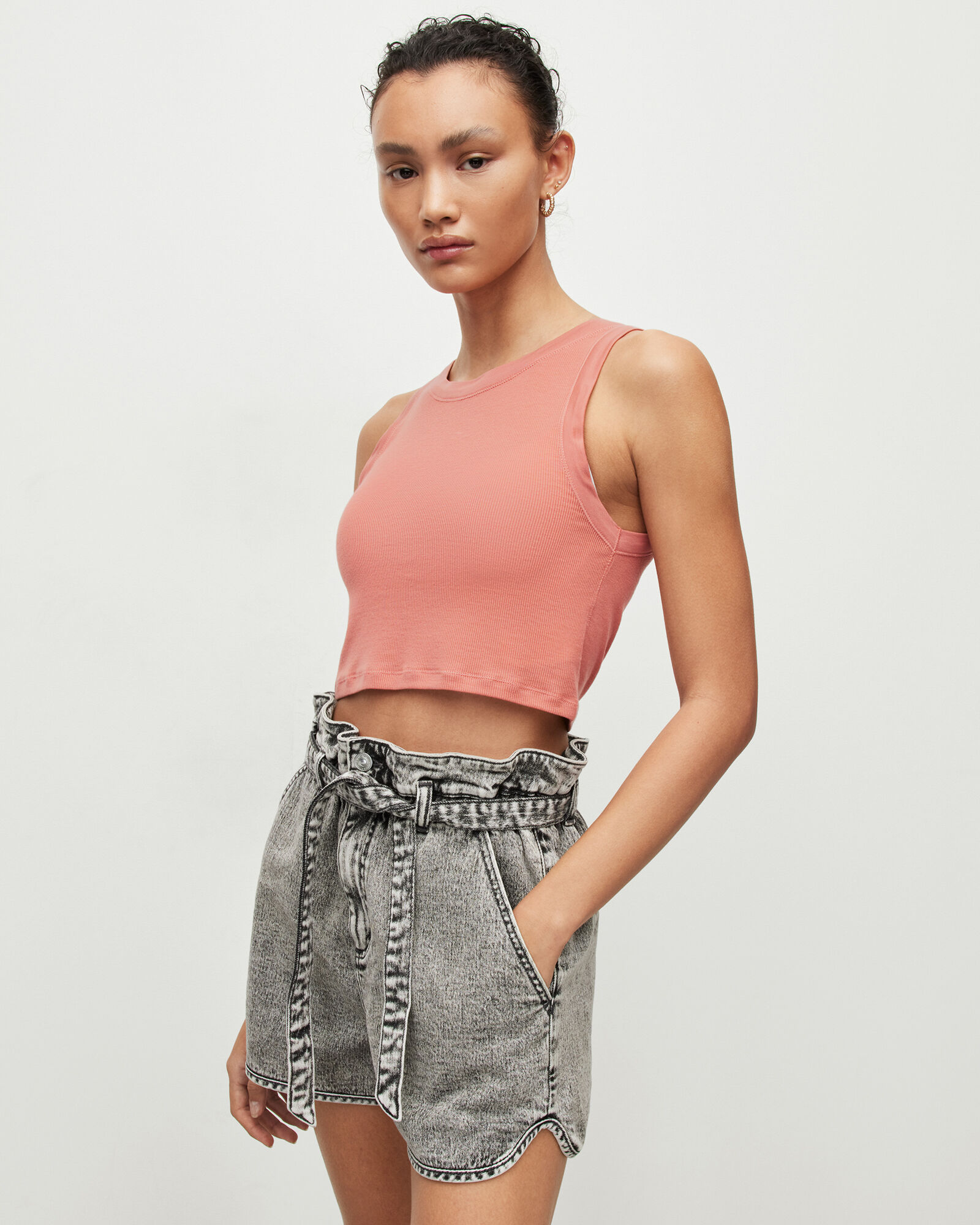 Rina Sleeveless Cropped Tank Top