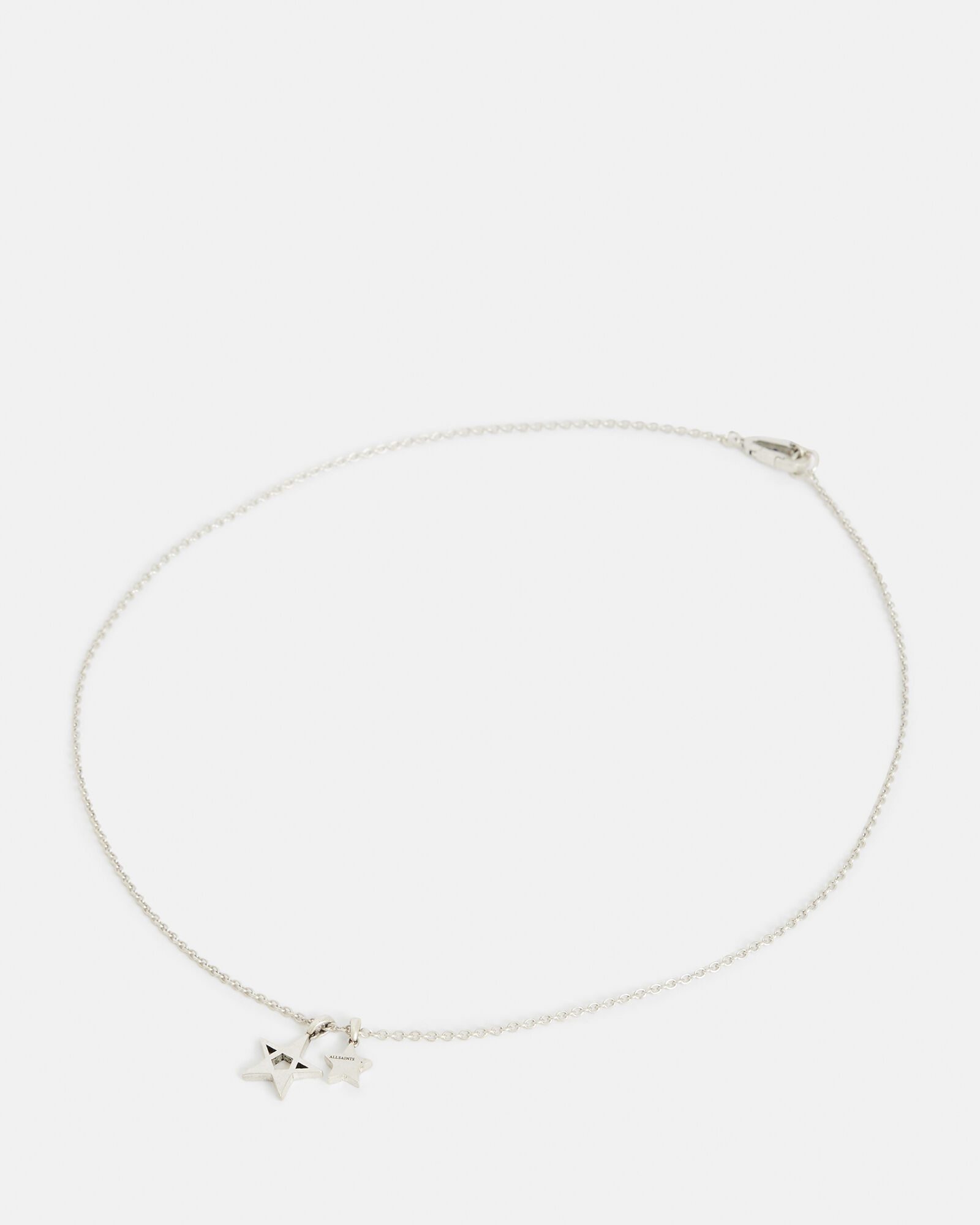 Parts of Four Charm Chain choker necklace - Silver