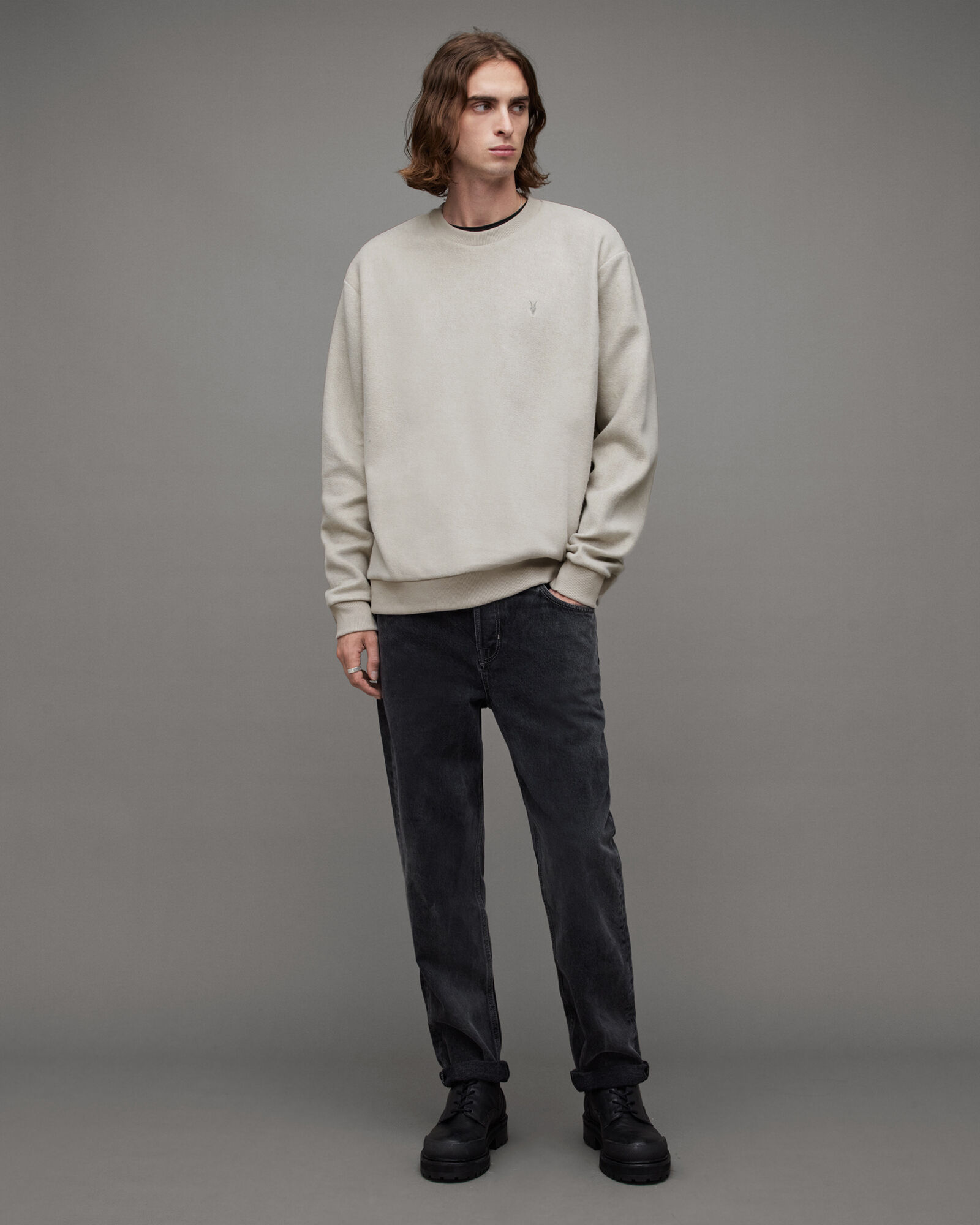 Porter Brushed Ramskull Crew Sweatshirt