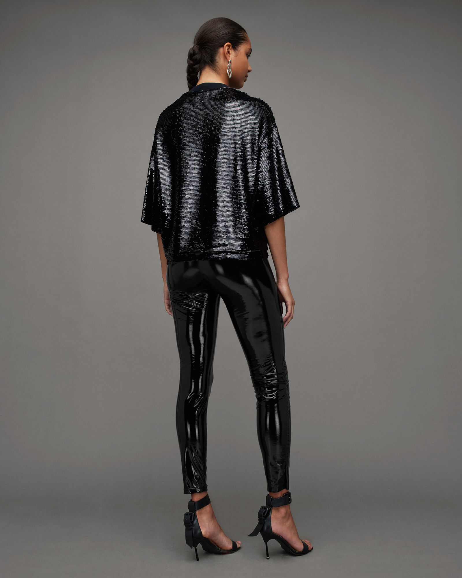 New Look faux leather leggings in black | ASOS