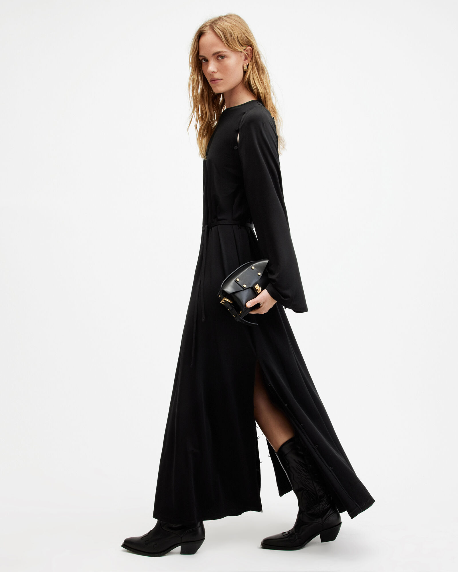 Susannah Removable Sleeve Maxi Dress