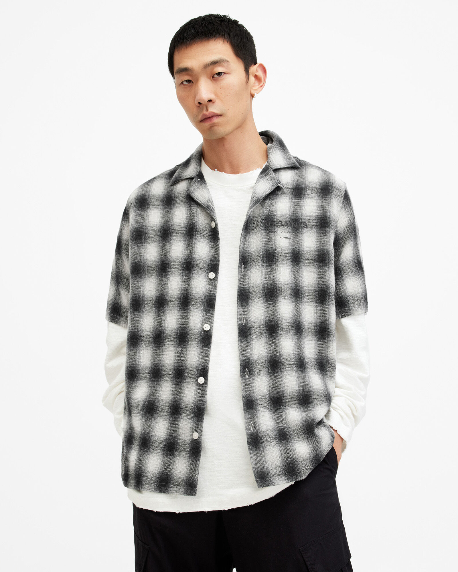 Underground Relaxed Check Logo Shirt