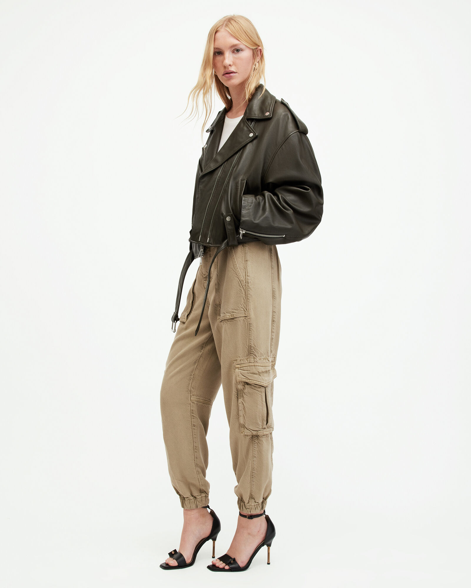 Frieda Tencel Tapered Cargo Pants