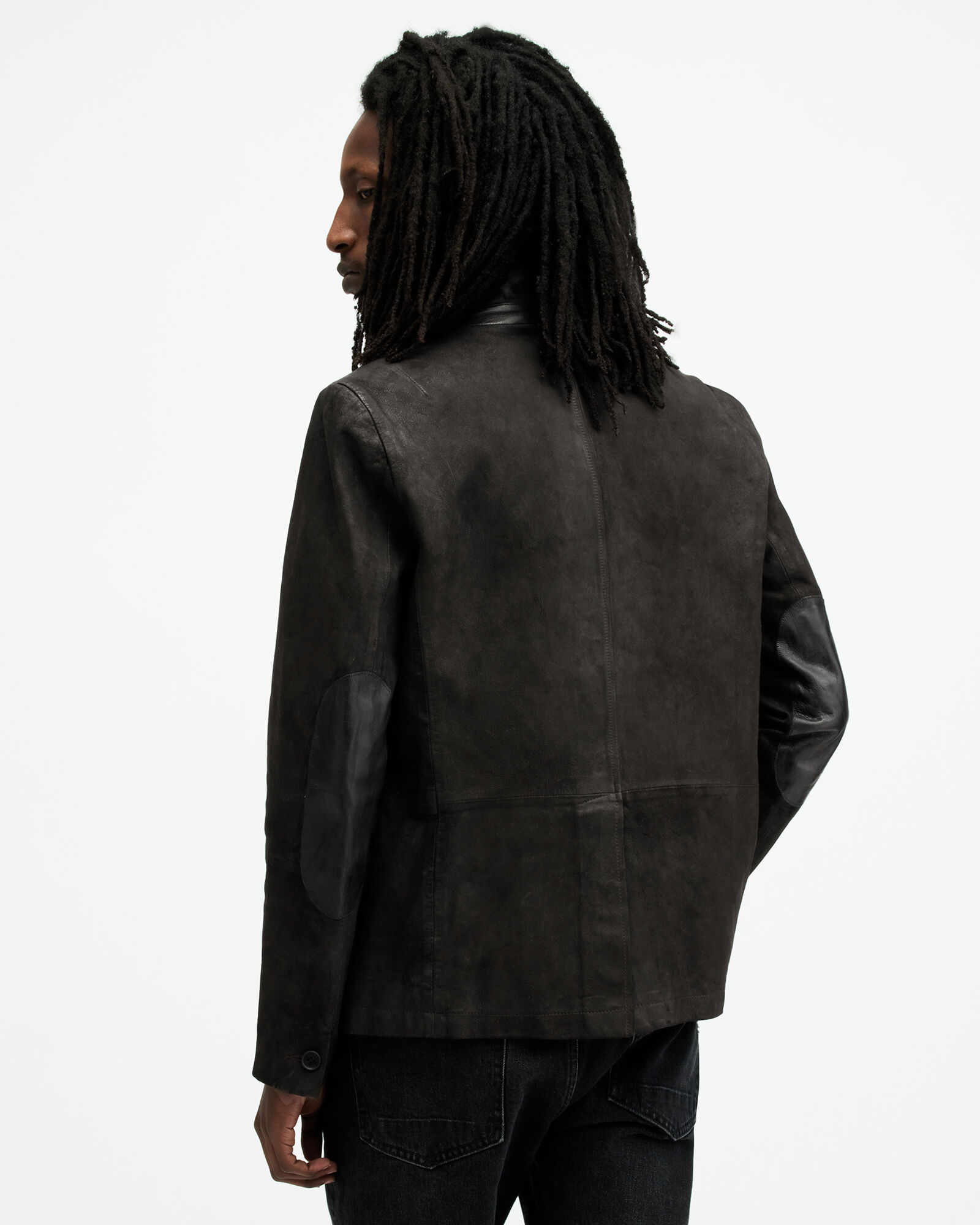 Survey Waxed Suede Double Layer Blazer