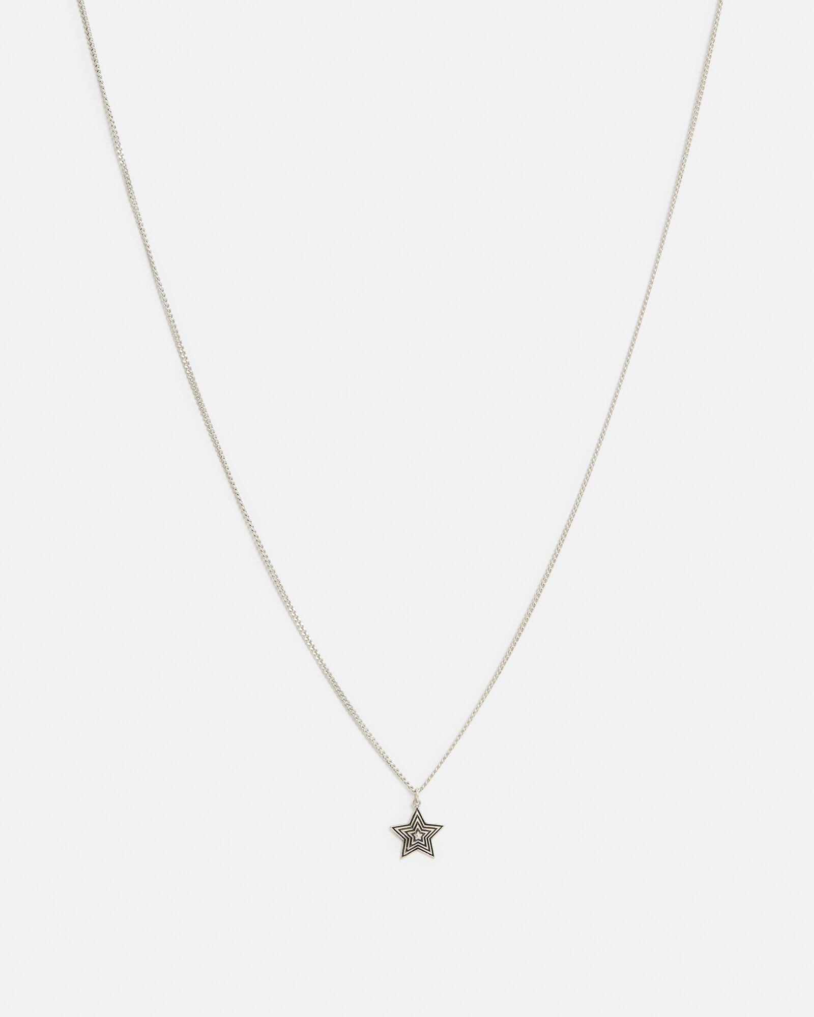 Cosmo Sterling Silver Pendant Necklace WARM SILVER | ALLSAINTS US