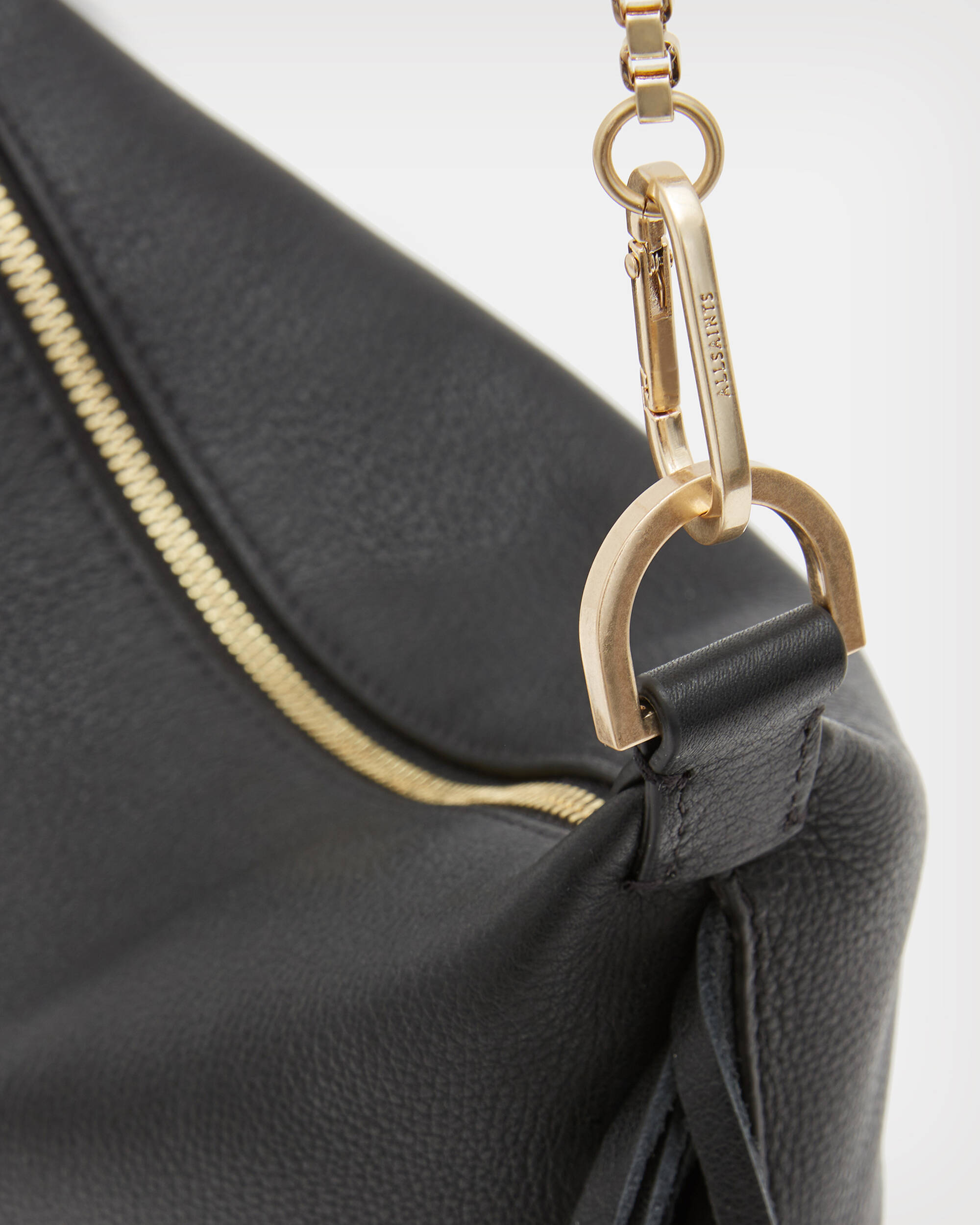 Evaline Fringe Crossbody Leather Bag Black | ALLSAINTS US