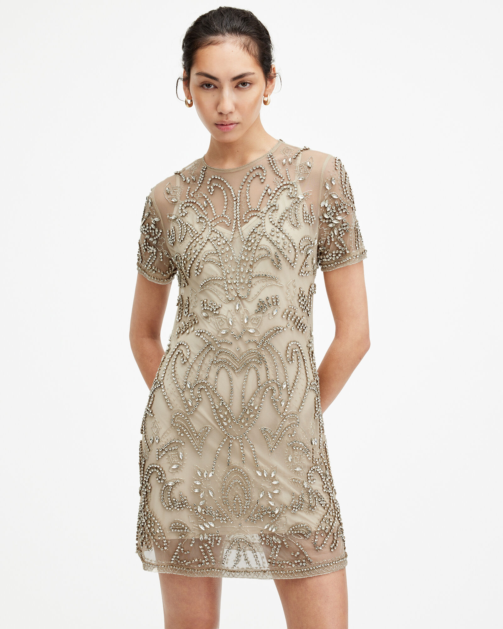 Hania Embellished Mini Dress