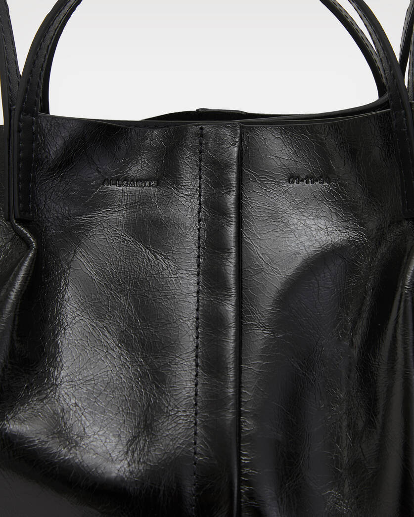 East-West California Bag in suede leather with shearling