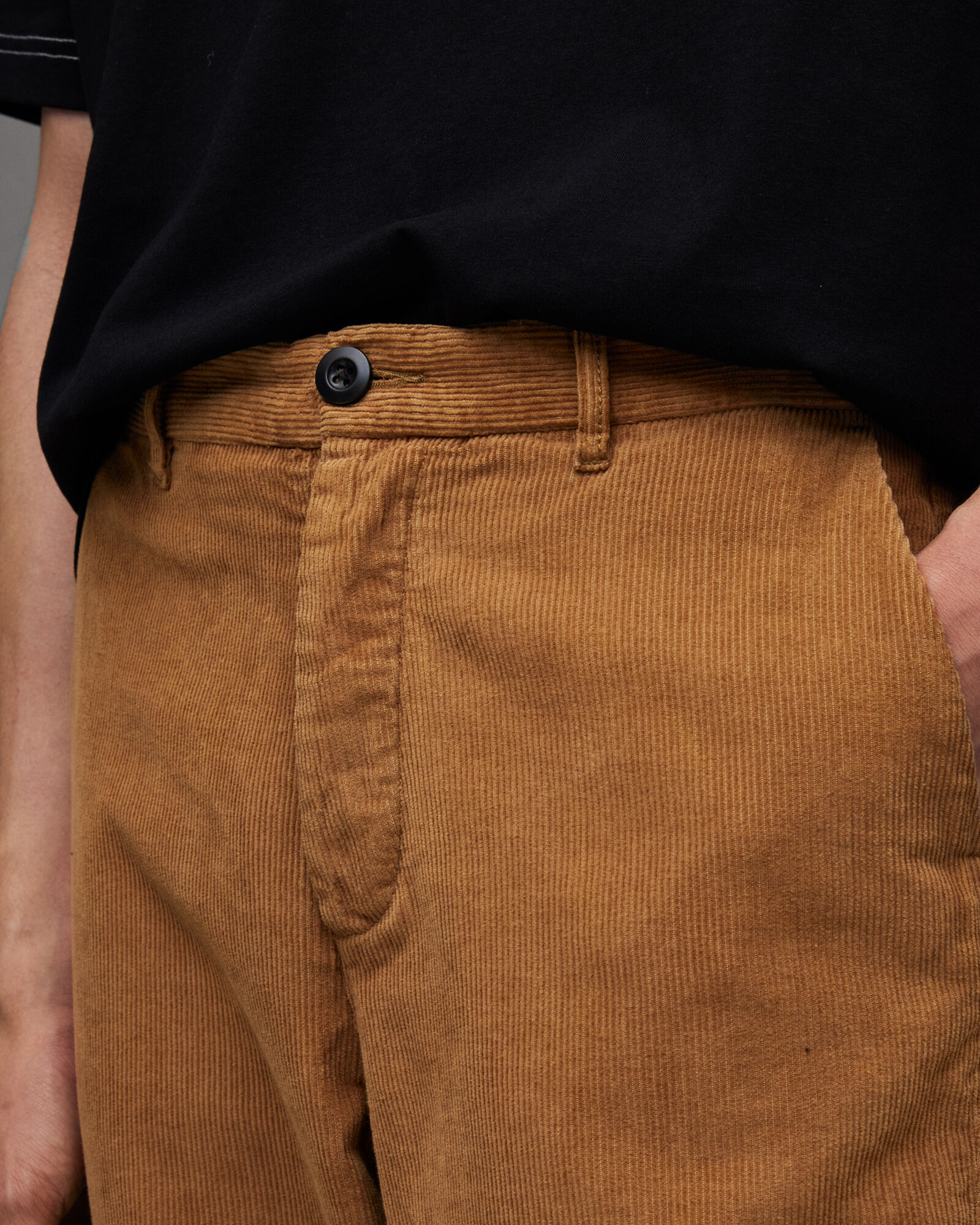 5005 Brown Cord Trousers | USKEES Organic Apparel