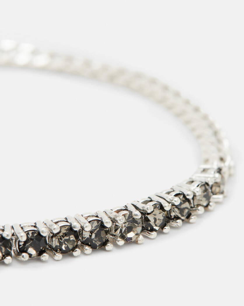 Crystal SLVR/BLCK | WRM Della ALLSAINTS Chain Curb Bracelet US DIAM