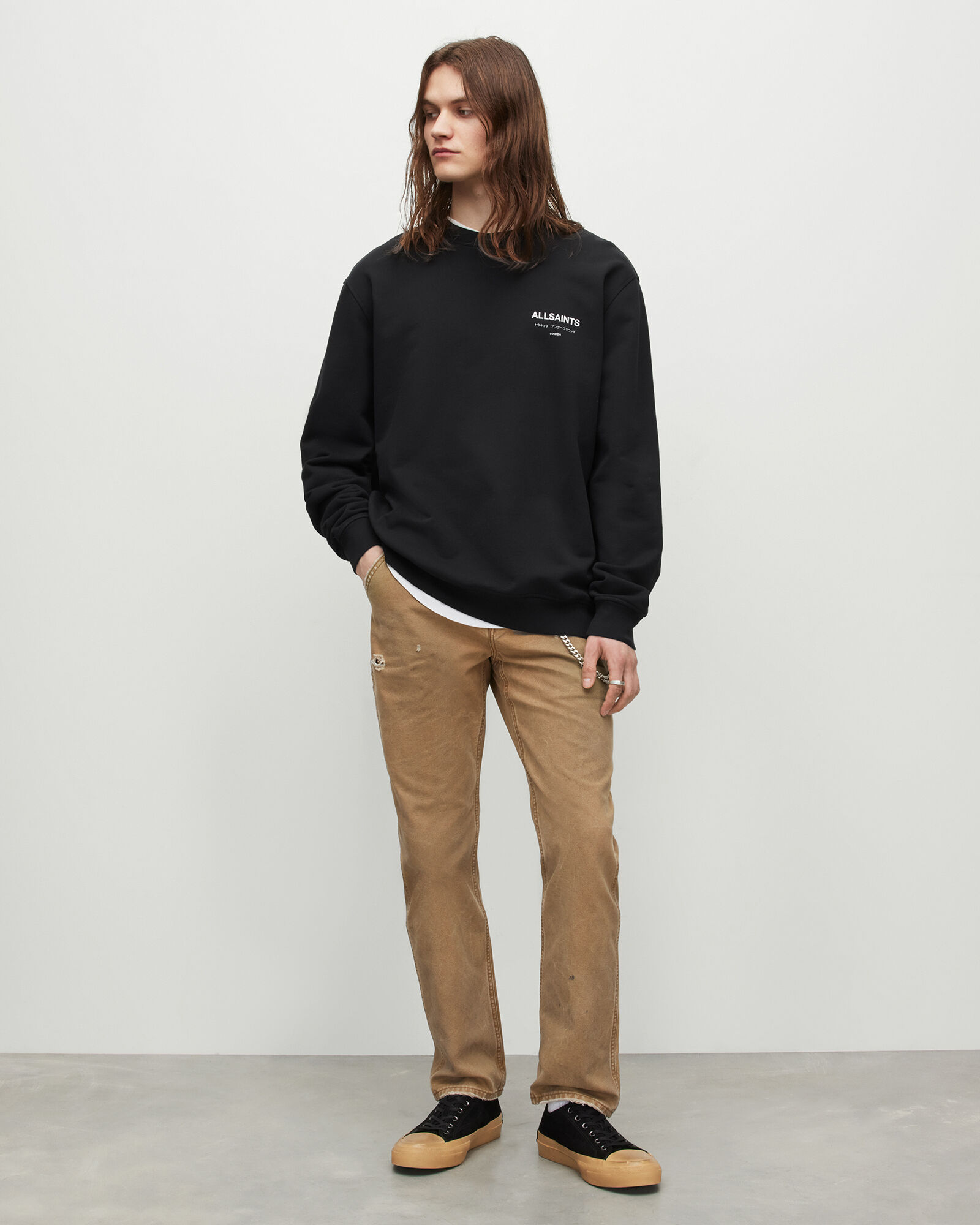 Underground Relaxed Fit Crew Sweatshirt