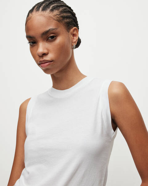 Women's cotton tank top - White - Dilling
