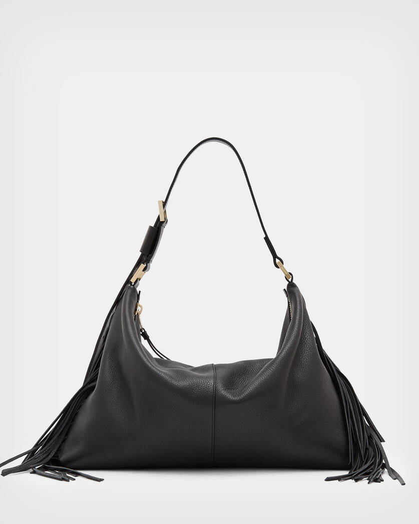 Women's Fringe Leather Crossbody Bag