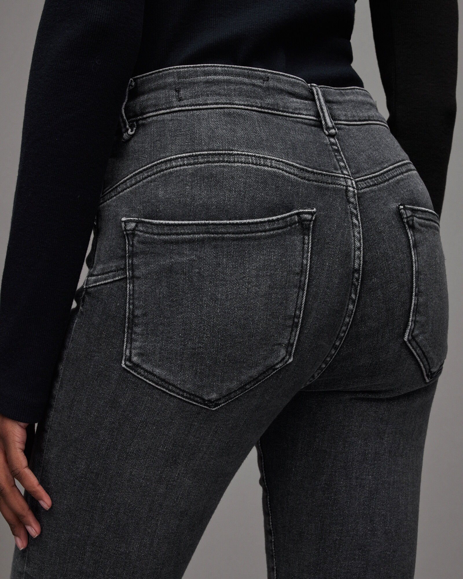 Skinny Jeans Effect Push Up In Denim Coated Fracomina - Vestiti Fir...