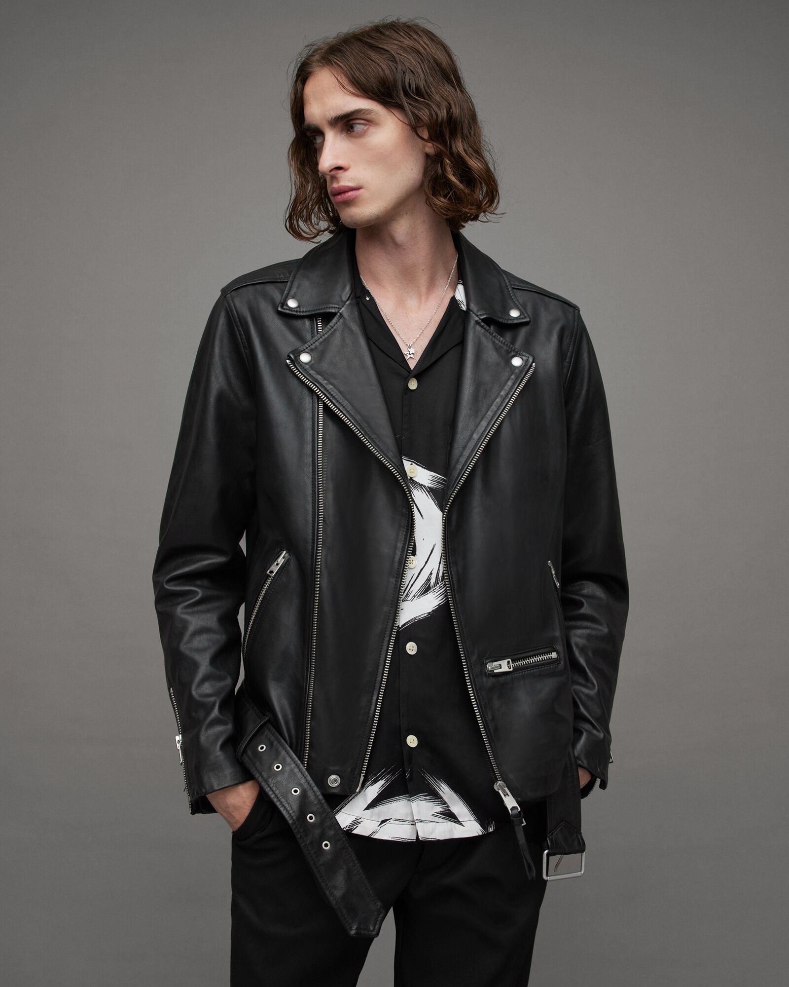 Wick Leather Biker Jacket