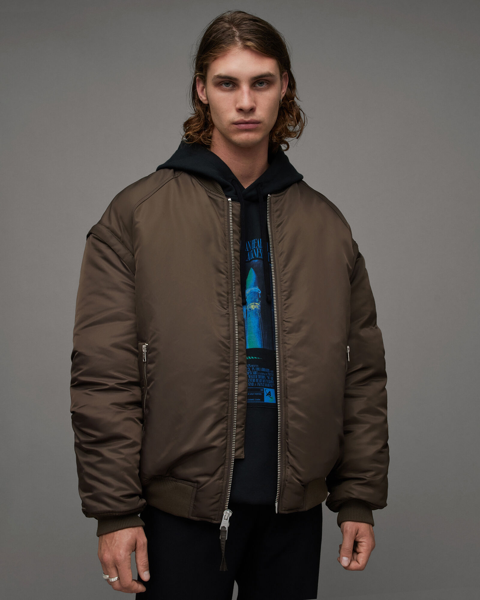 Akio 2-In-1 Recycled Quilt Bomber Jacket