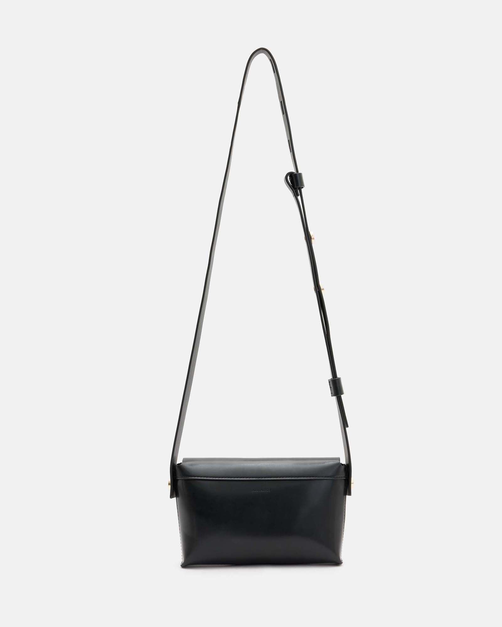 Francine Leather Crossbody Bag Black | ALLSAINTS US