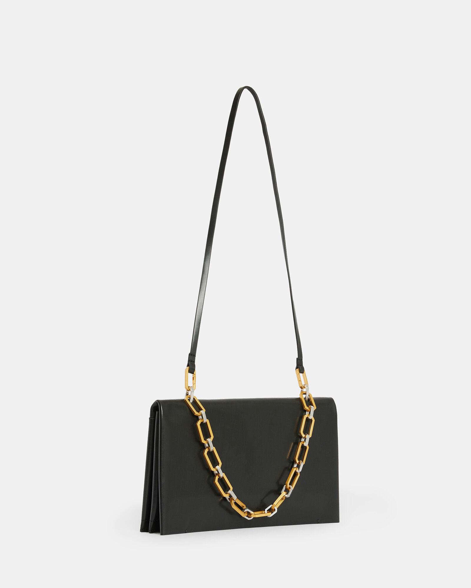 Akira Leather Removable Chain Clutch Bag