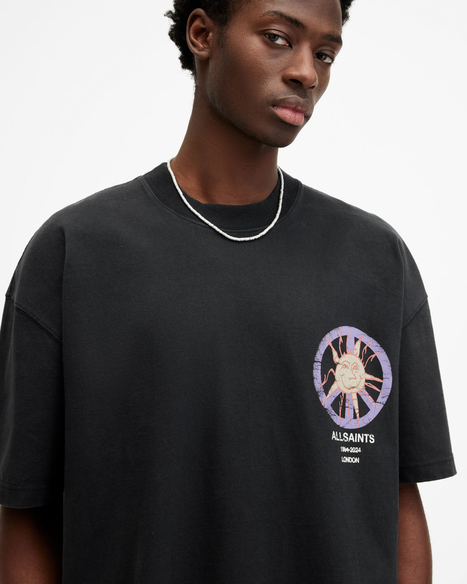 Orbs Oversized Graphic Print T-Shirt