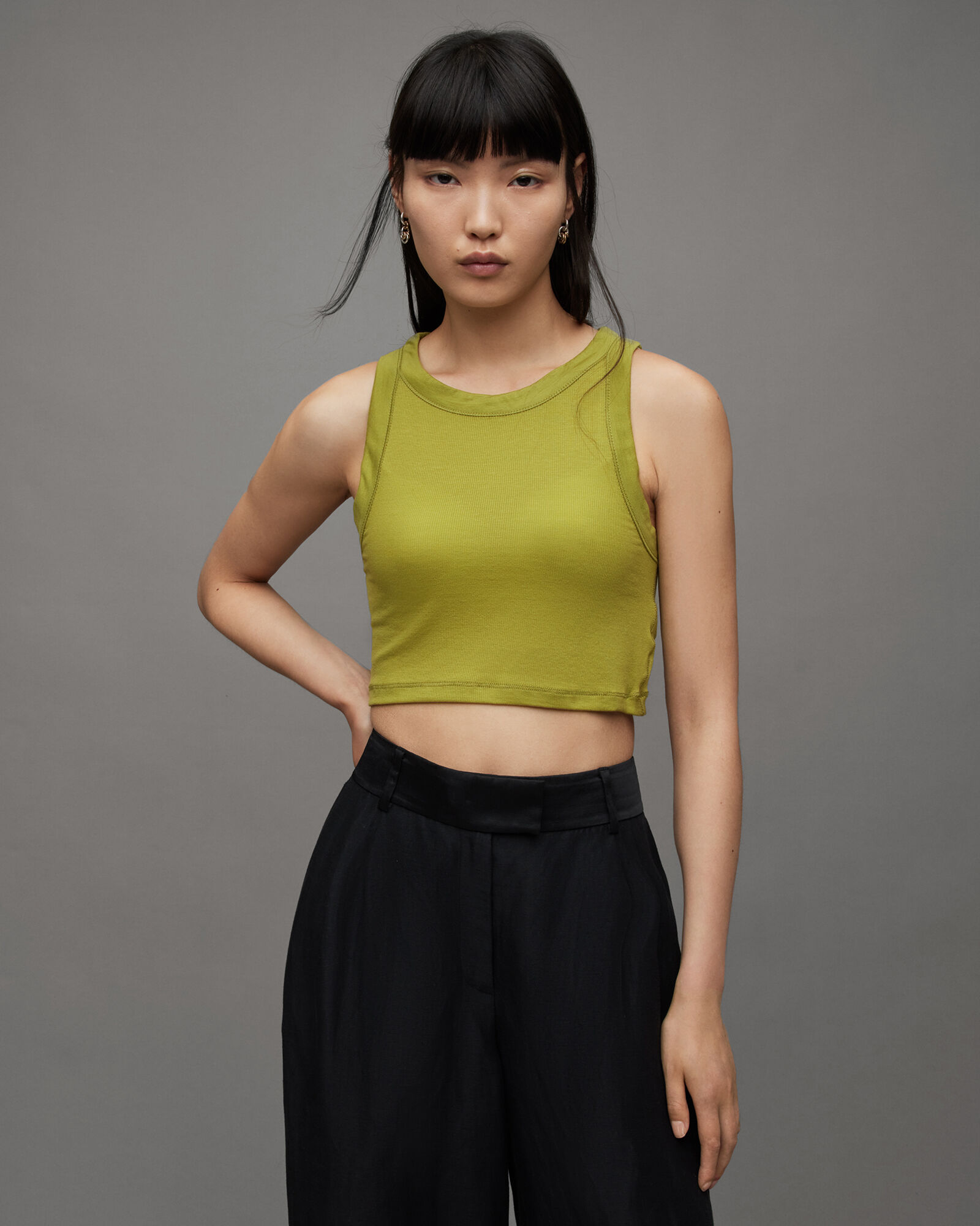 Rina Sleeveless Cropped Tank Top