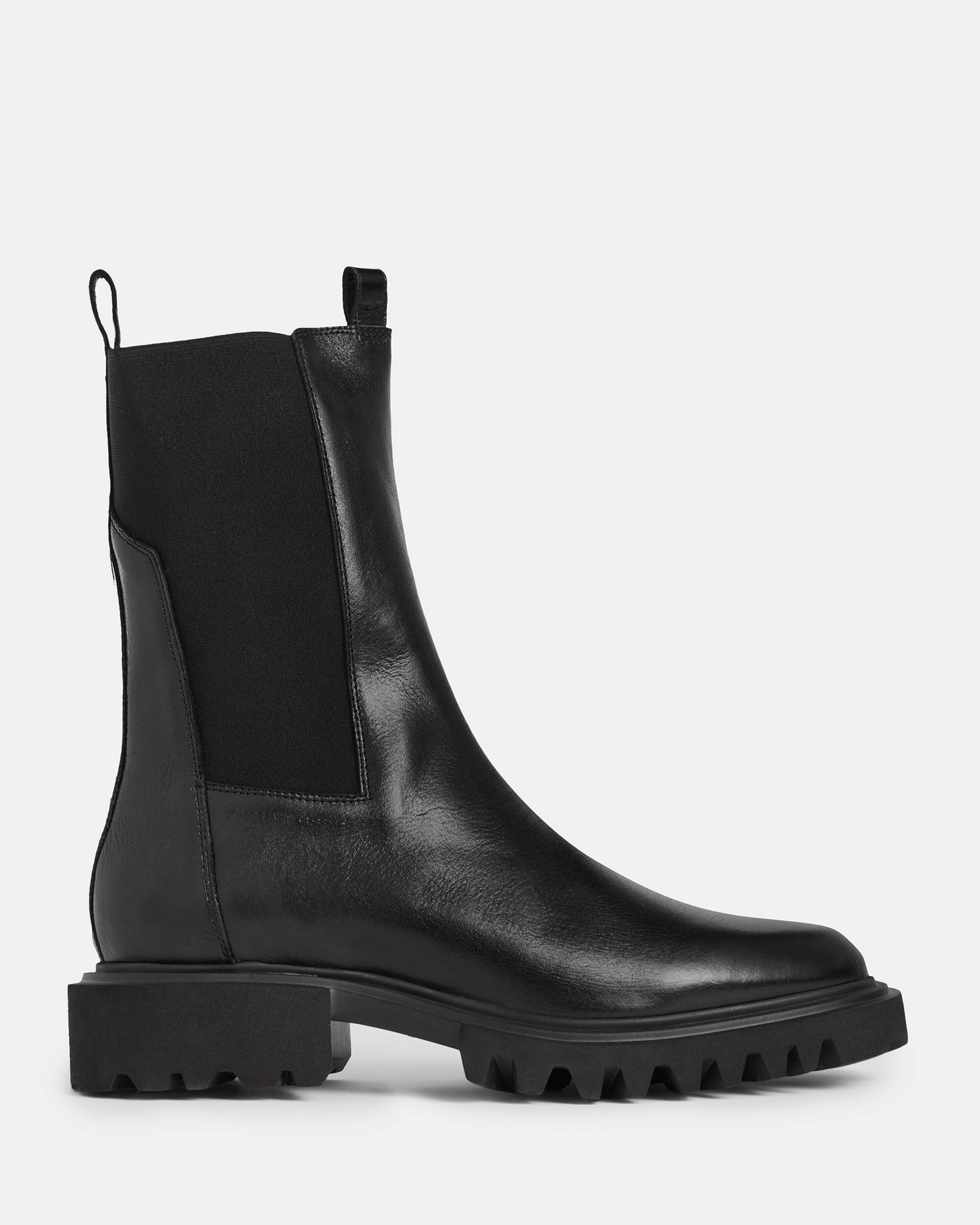 Hallie Leather Boots Black | ALLSAINTS US