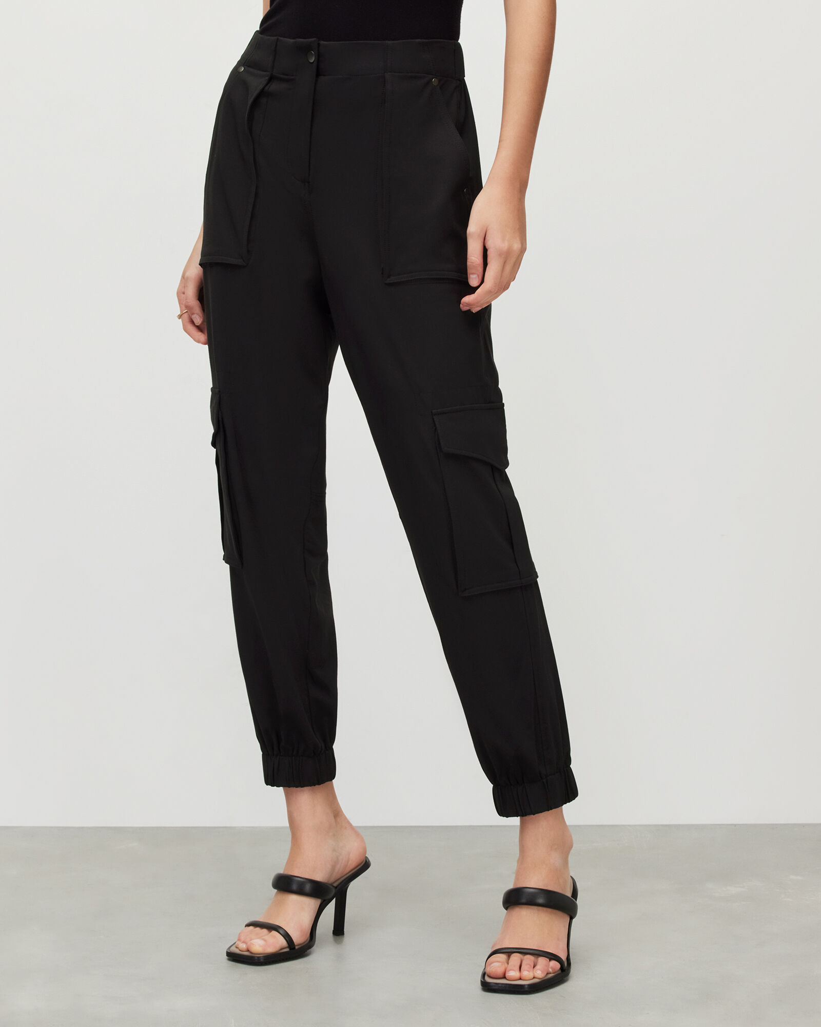 Frieda High-Rise Jersey Cargo Pants