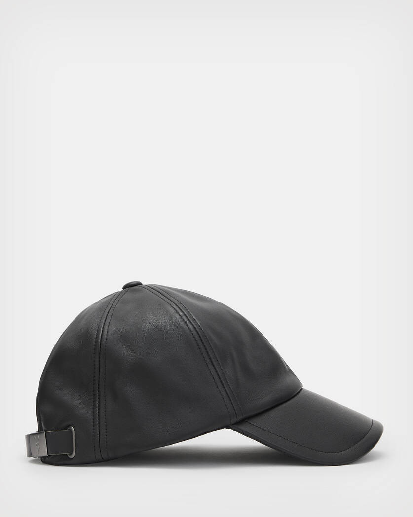 LEATHER CAP - Black