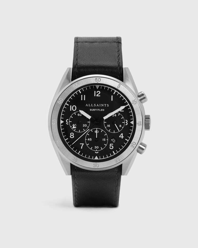 The Original Watch Matte Black / Black Sunray / Black Leather